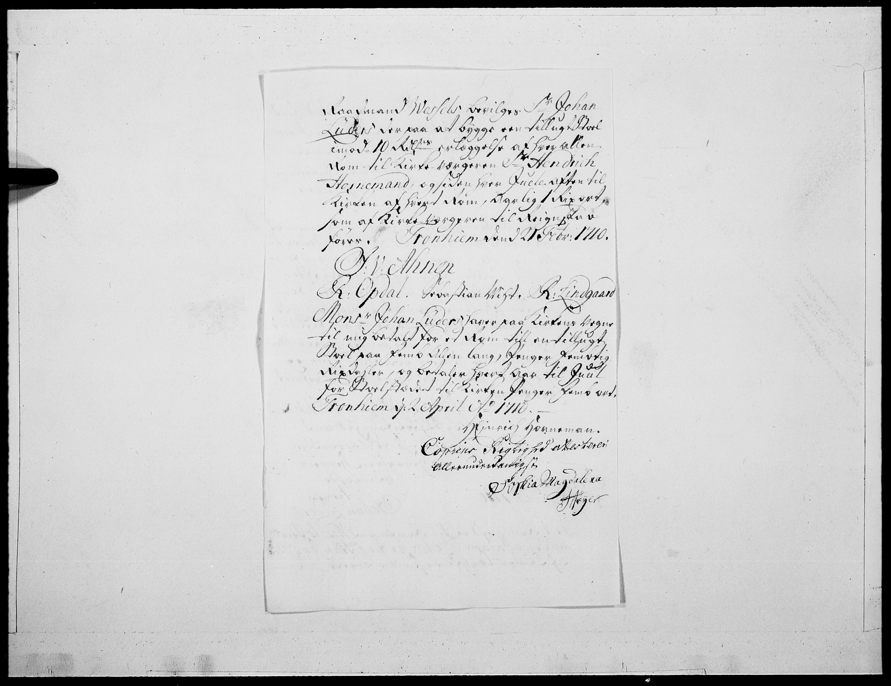 Danske Kanselli 1572-1799, AV/RA-EA-3023/F/Fc/Fcc/Fcca/L0167: Norske innlegg 1572-1799, 1754, s. 10