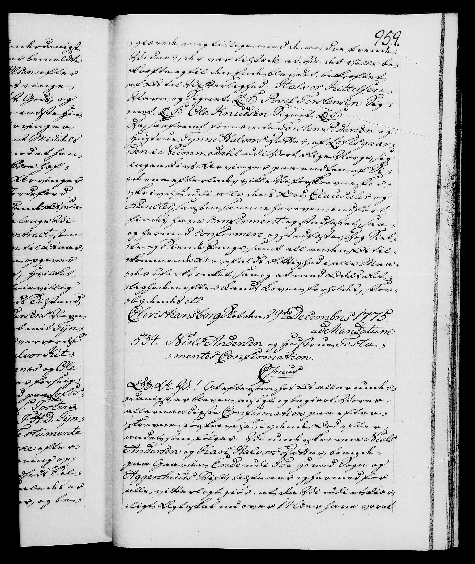 Danske Kanselli 1572-1799, RA/EA-3023/F/Fc/Fca/Fcaa/L0046: Norske registre, 1773-1775, s. 959a