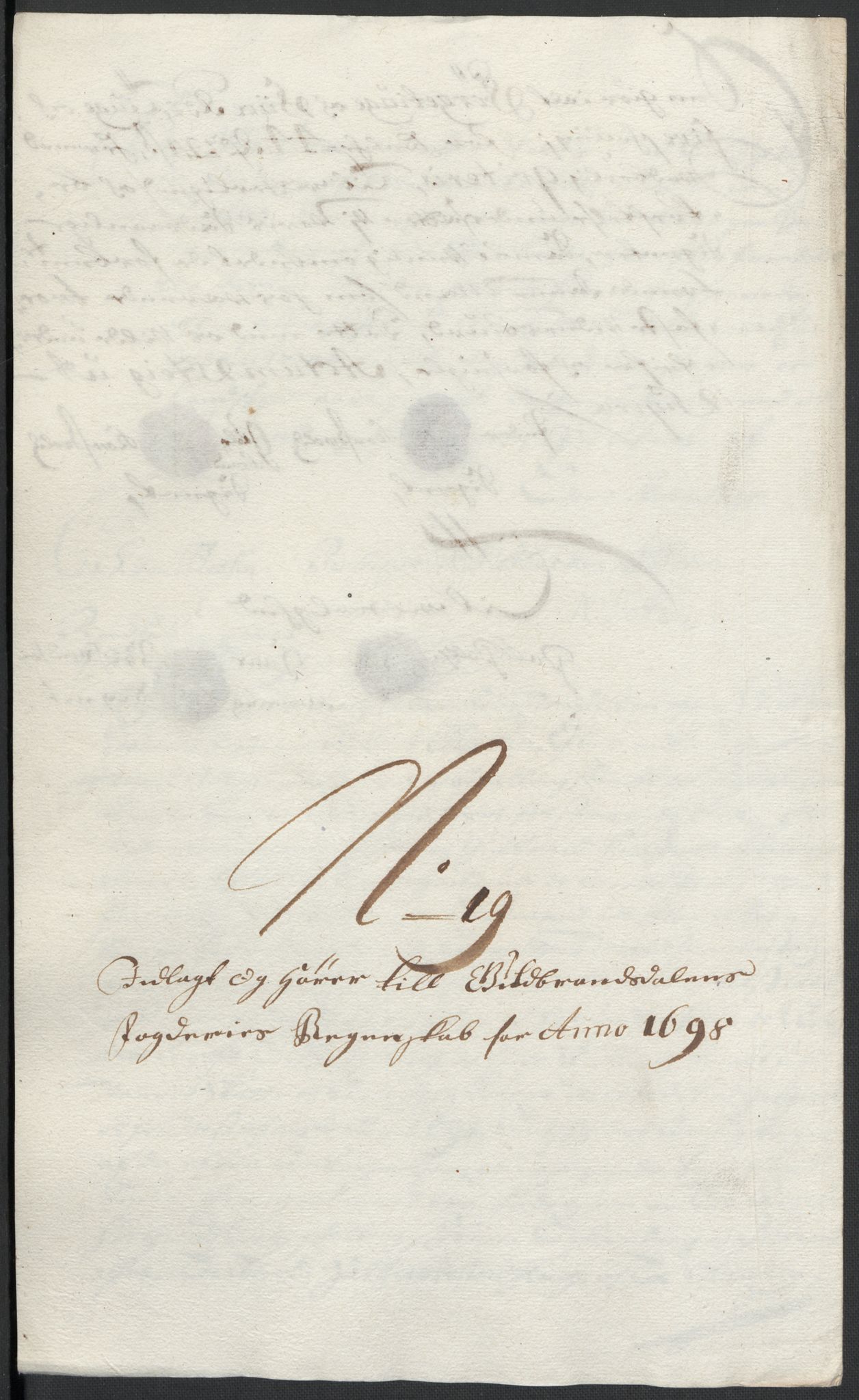 Rentekammeret inntil 1814, Reviderte regnskaper, Fogderegnskap, RA/EA-4092/R17/L1171: Fogderegnskap Gudbrandsdal, 1698, s. 161