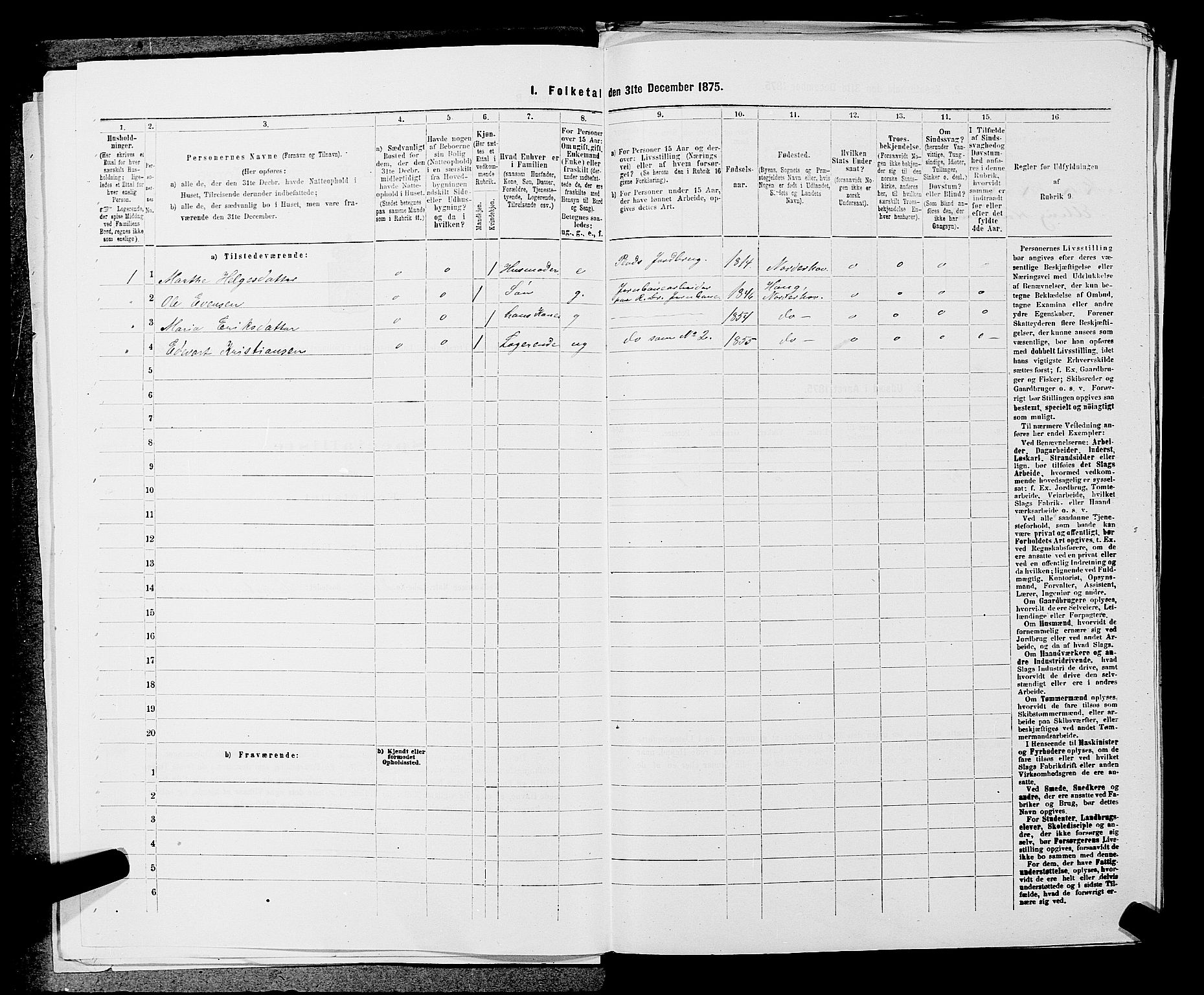 SAKO, Folketelling 1875 for 0613L Norderhov prestegjeld, Norderhov sokn, Haug sokn og Lunder sokn, 1875, s. 1513