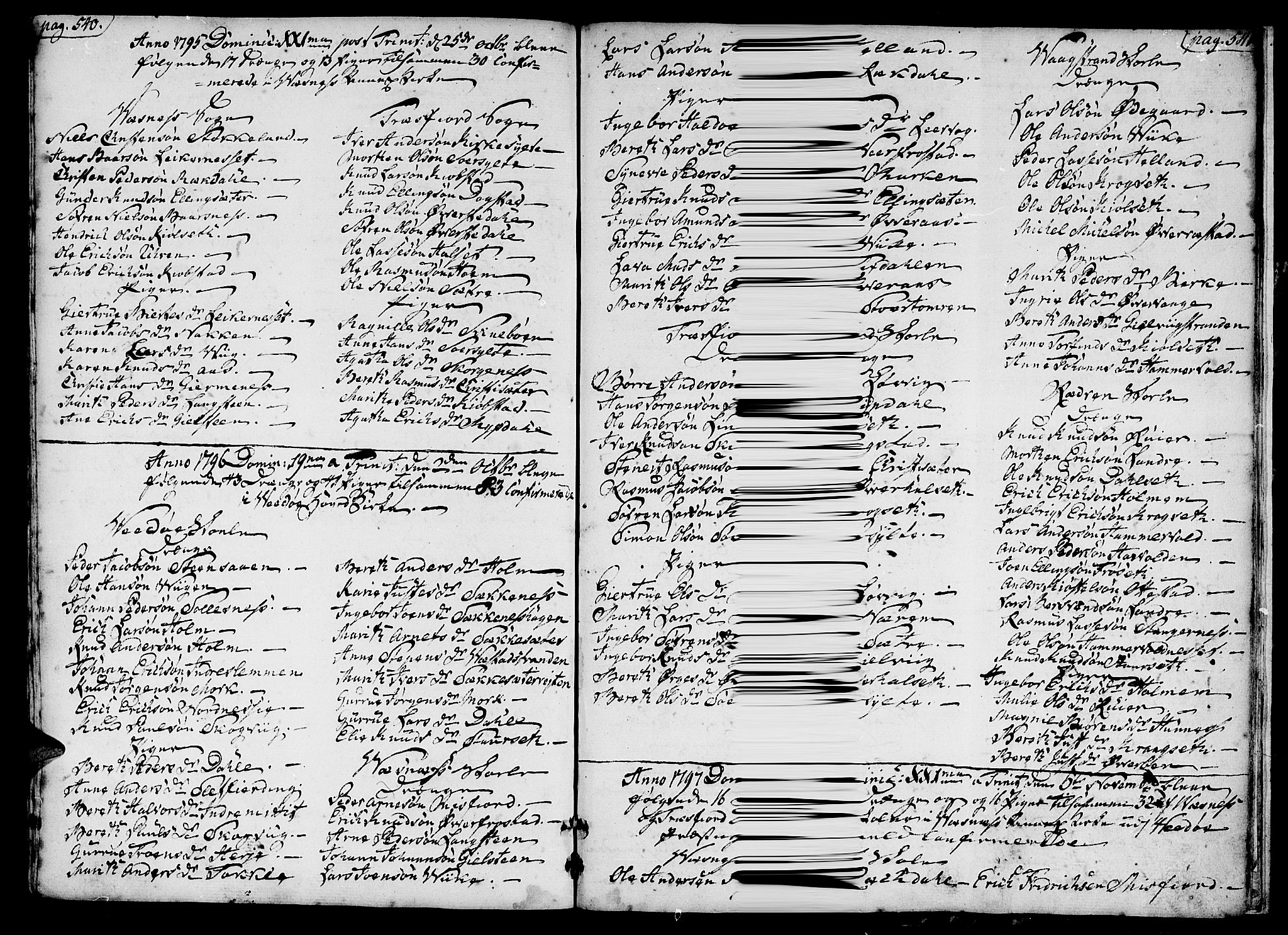 Ministerialprotokoller, klokkerbøker og fødselsregistre - Møre og Romsdal, AV/SAT-A-1454/547/L0600: Ministerialbok nr. 547A02, 1765-1799, s. 540-541
