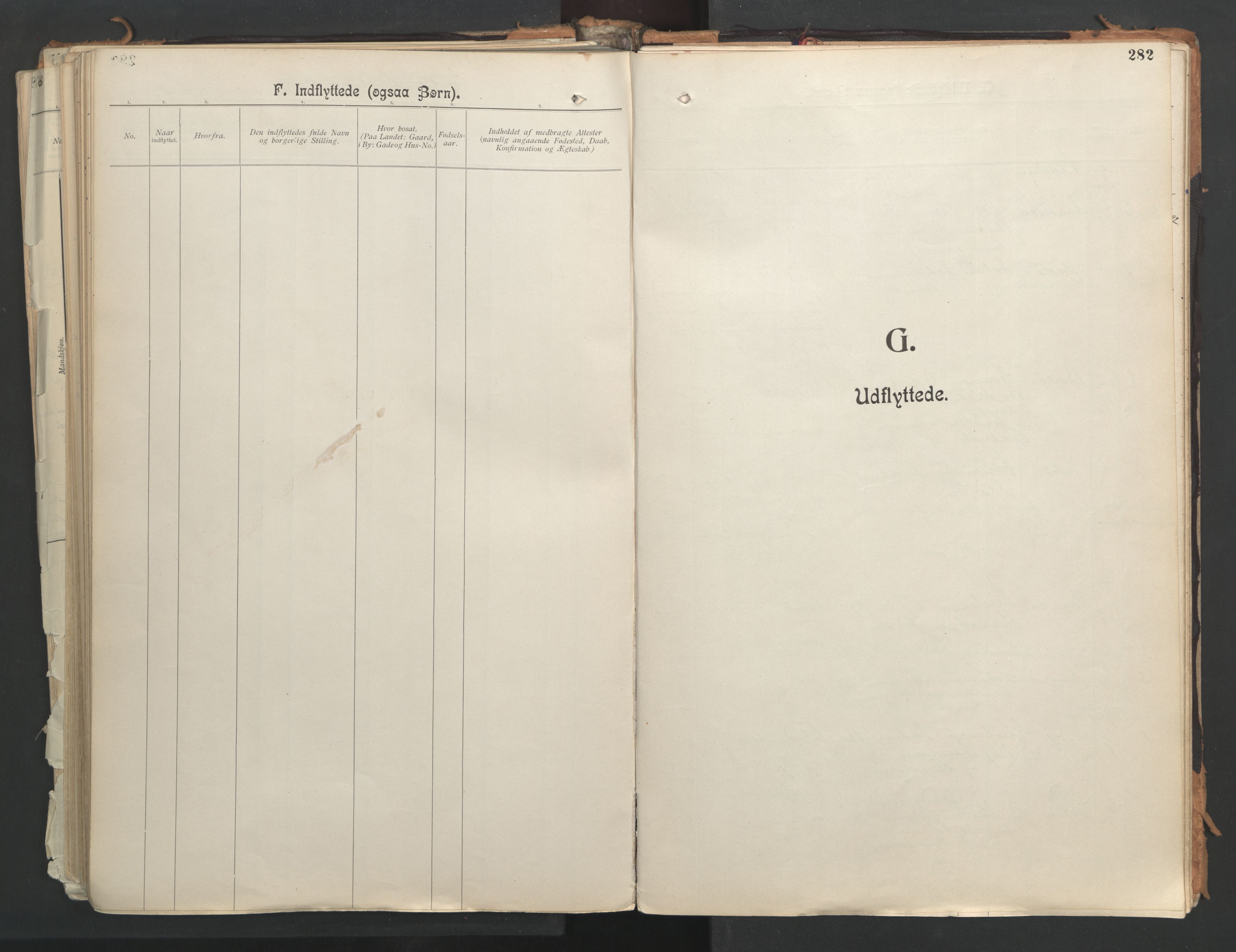 Ministerialprotokoller, klokkerbøker og fødselsregistre - Nordland, SAT/A-1459/851/L0724: Ministerialbok nr. 851A01, 1901-1922, s. 282