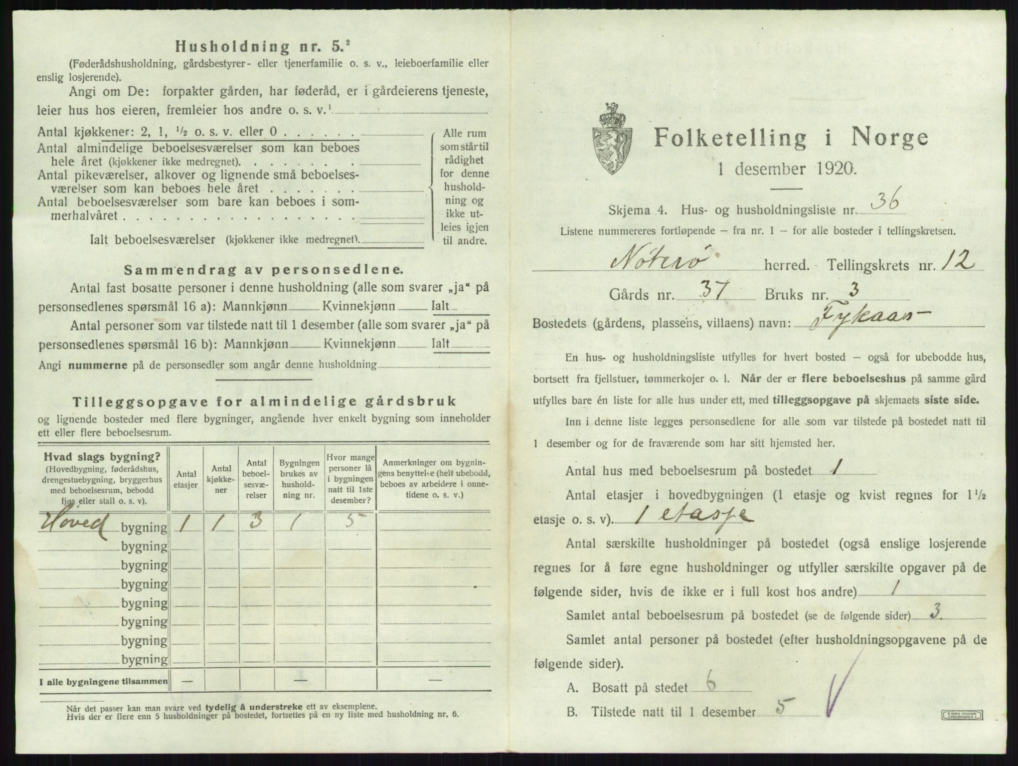 SAKO, Folketelling 1920 for 0722 Nøtterøy herred, 1920, s. 2523
