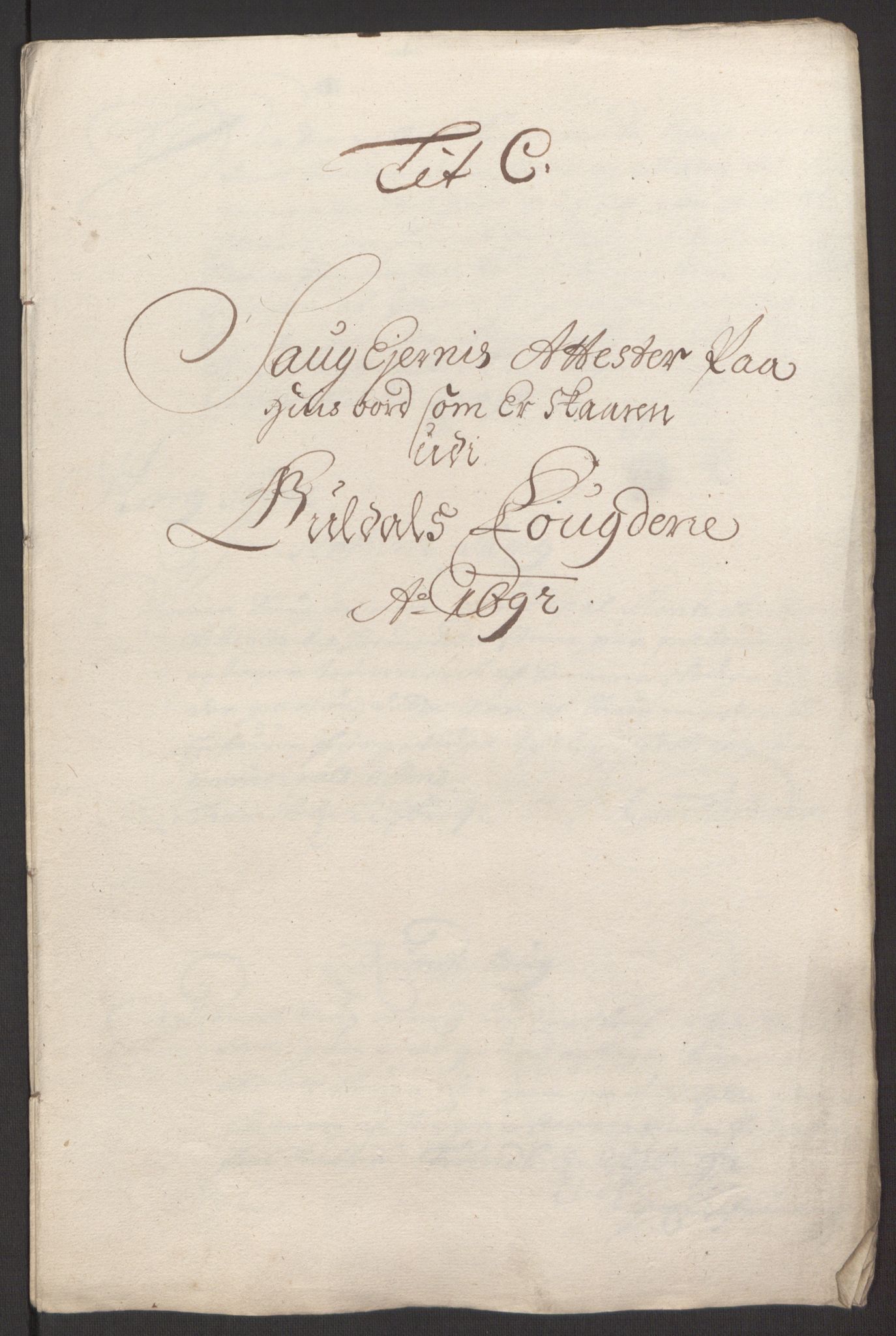 Rentekammeret inntil 1814, Reviderte regnskaper, Fogderegnskap, AV/RA-EA-4092/R59/L3942: Fogderegnskap Gauldal, 1692, s. 81