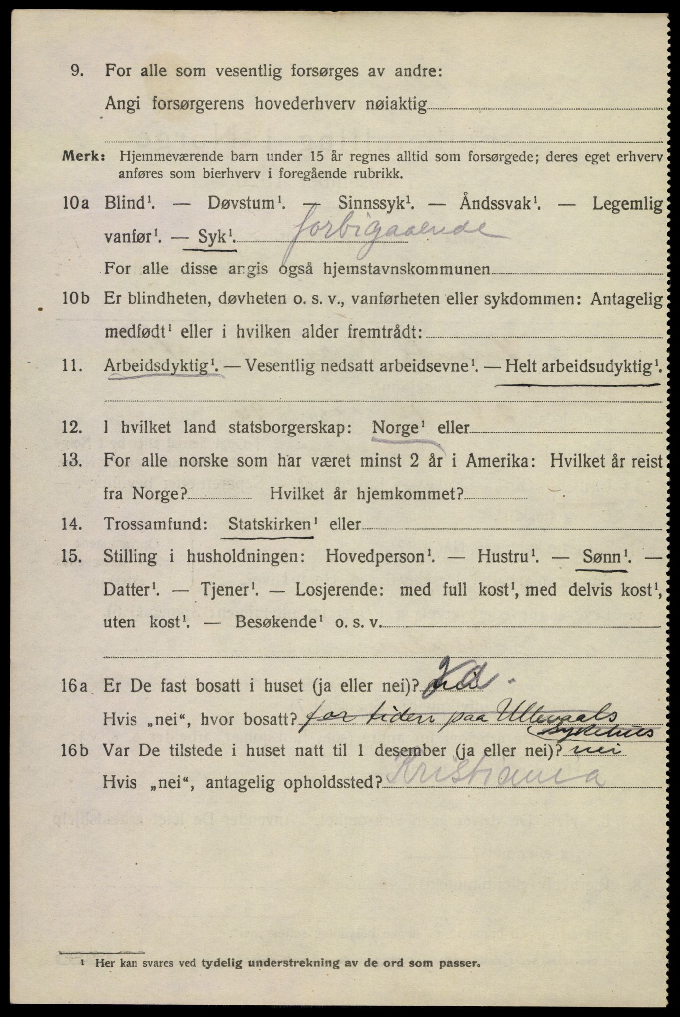 SAKO, Folketelling 1920 for 0801 Kragerø kjøpstad, 1920, s. 13100
