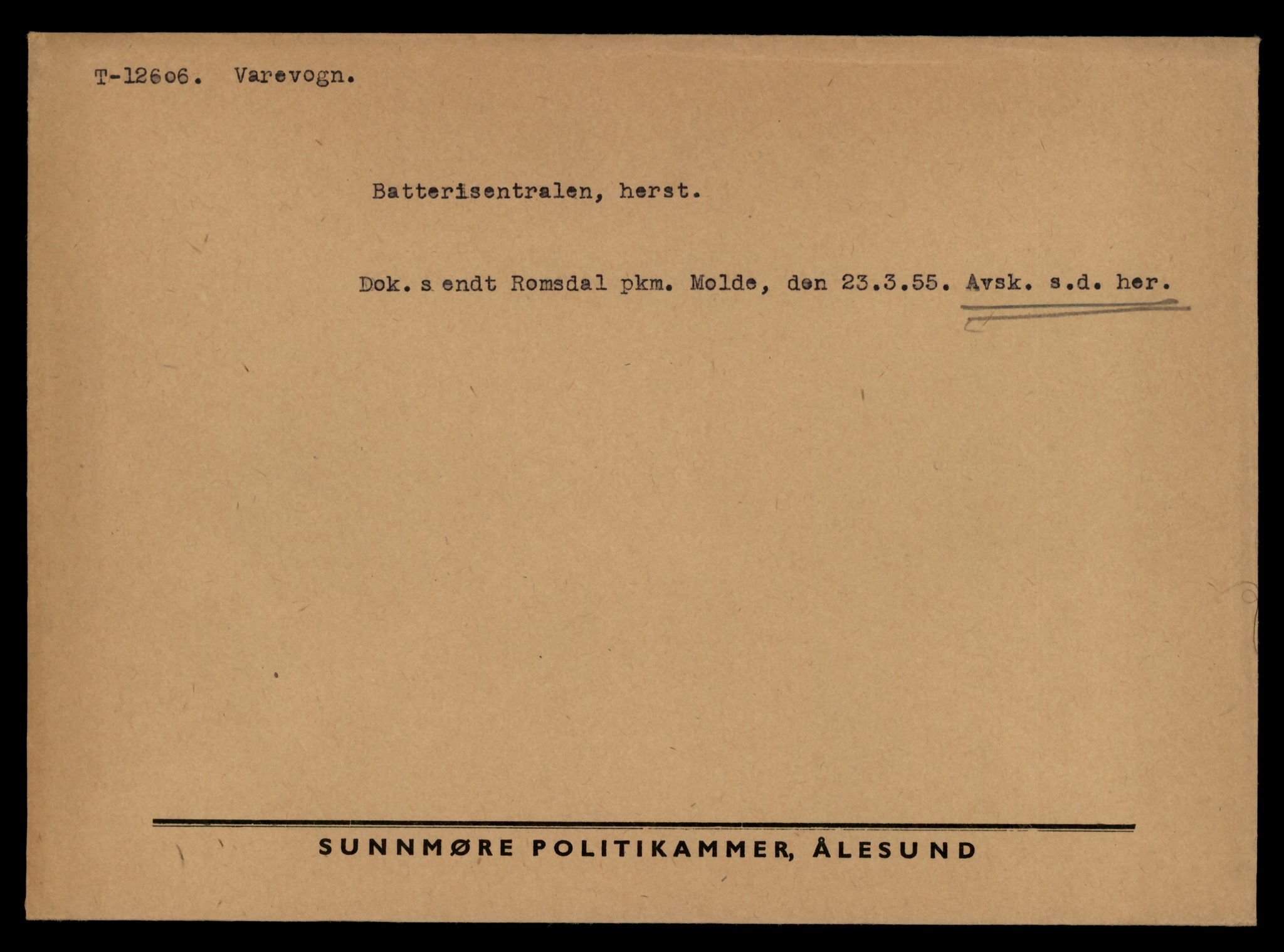 Møre og Romsdal vegkontor - Ålesund trafikkstasjon, AV/SAT-A-4099/F/Fe/L0034: Registreringskort for kjøretøy T 12500 - T 12652, 1927-1998, s. 2060