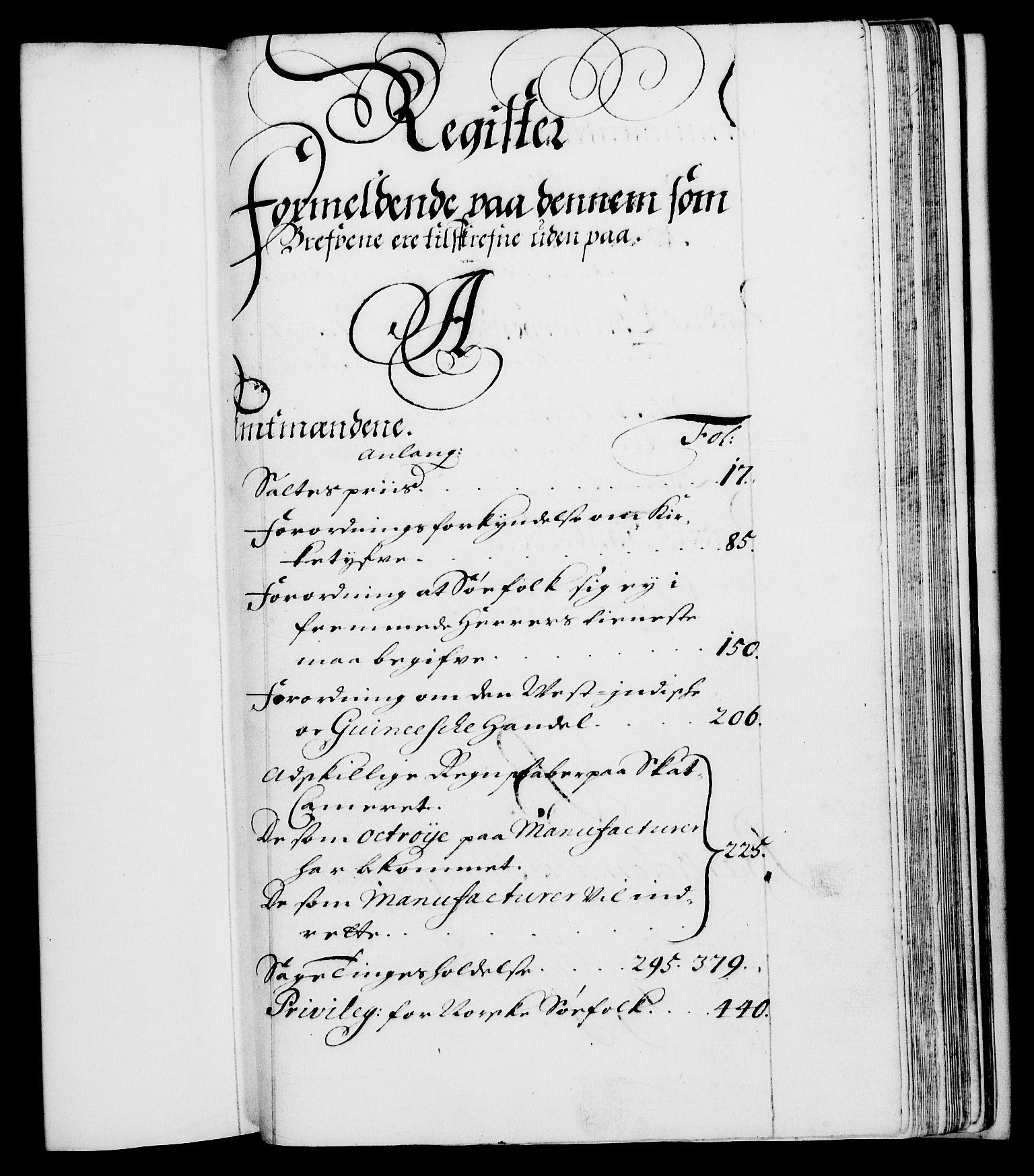 Danske Kanselli 1572-1799, RA/EA-3023/F/Fc/Fca/Fcab/L0012: Norske tegnelser (mikrofilm), 1670-1683