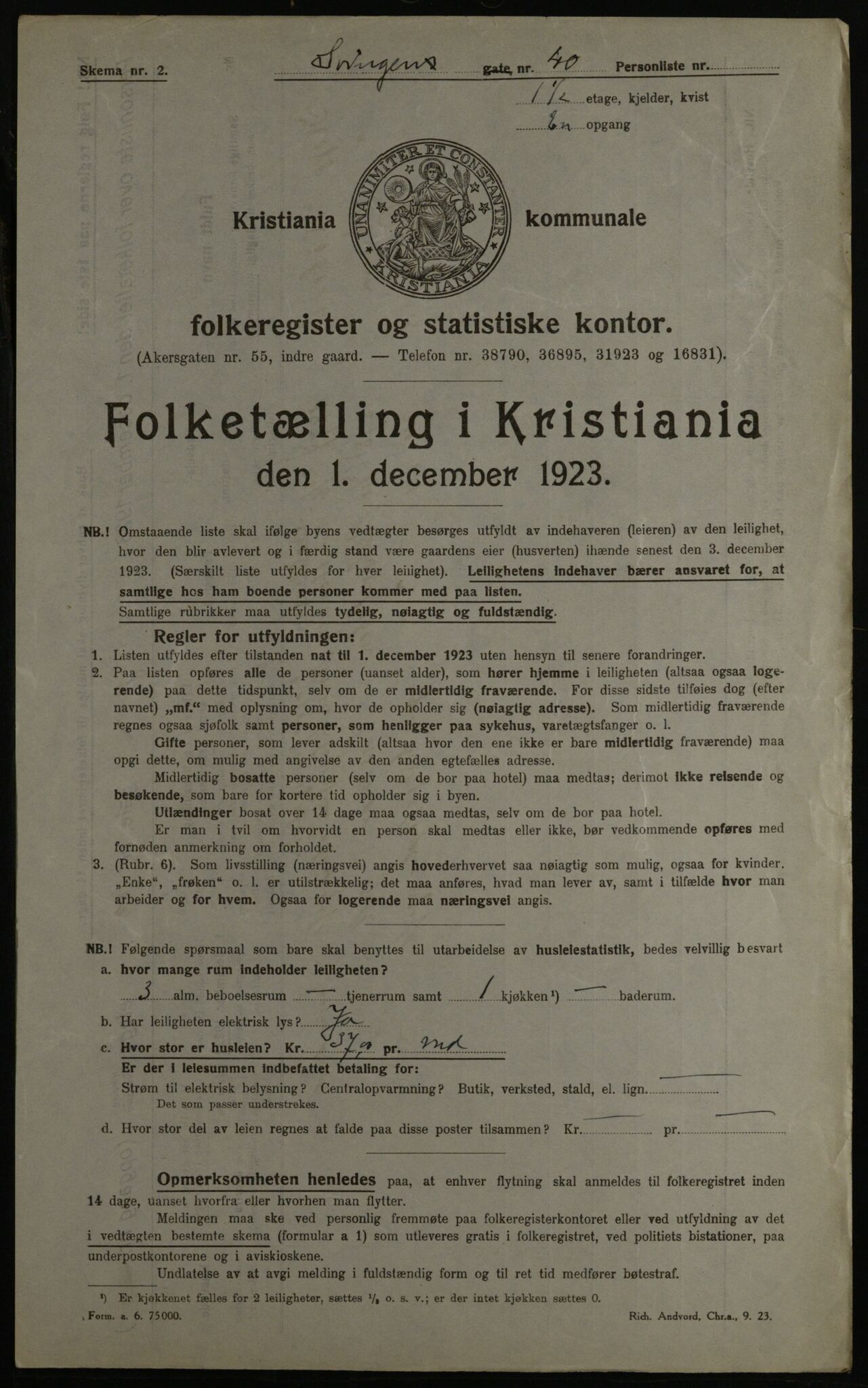 OBA, Kommunal folketelling 1.12.1923 for Kristiania, 1923, s. 117629