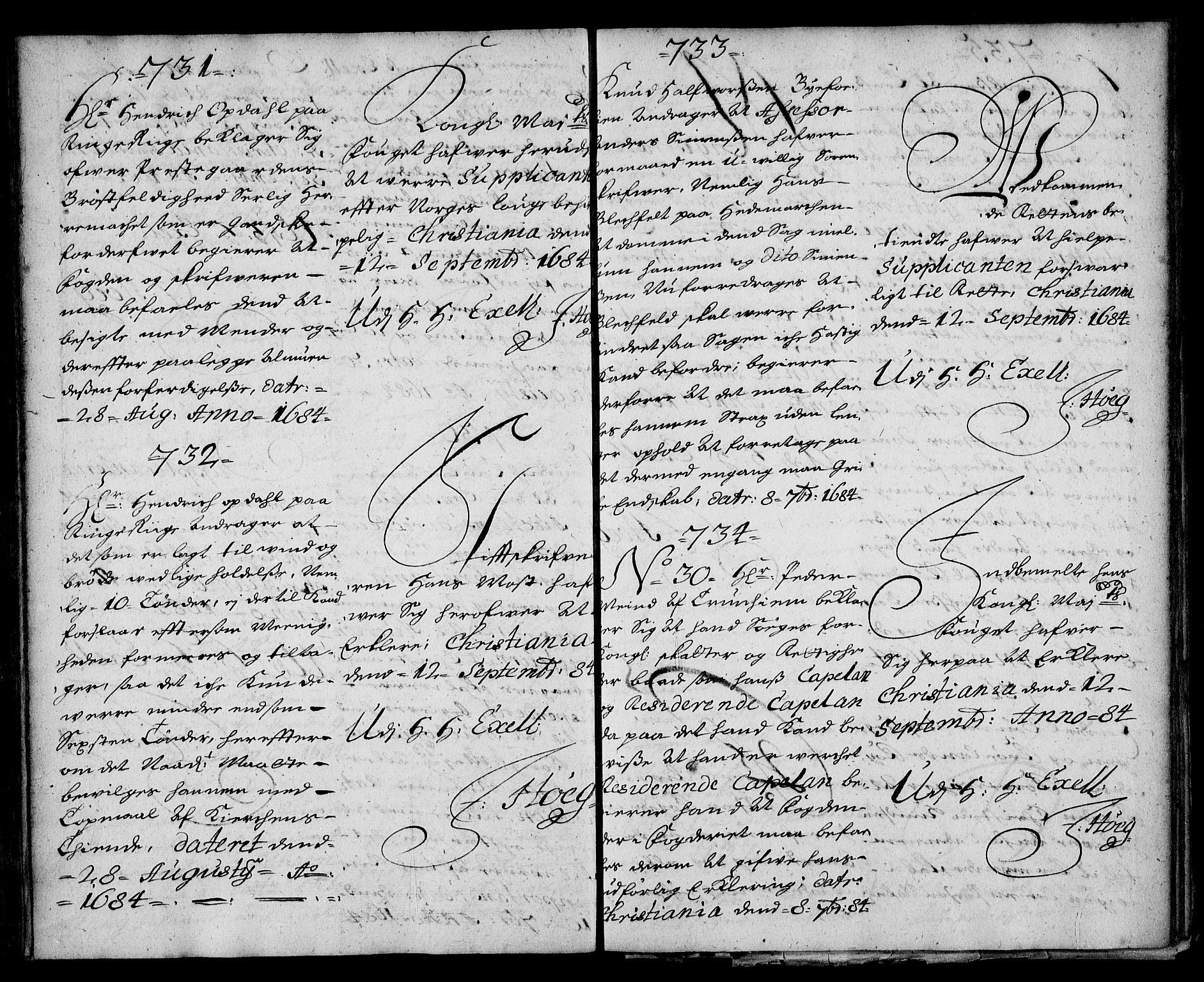 Stattholderembetet 1572-1771, AV/RA-EA-2870/Ae/L0001: Supplikasjons- og resolusjonsprotokoll, 1683-1684