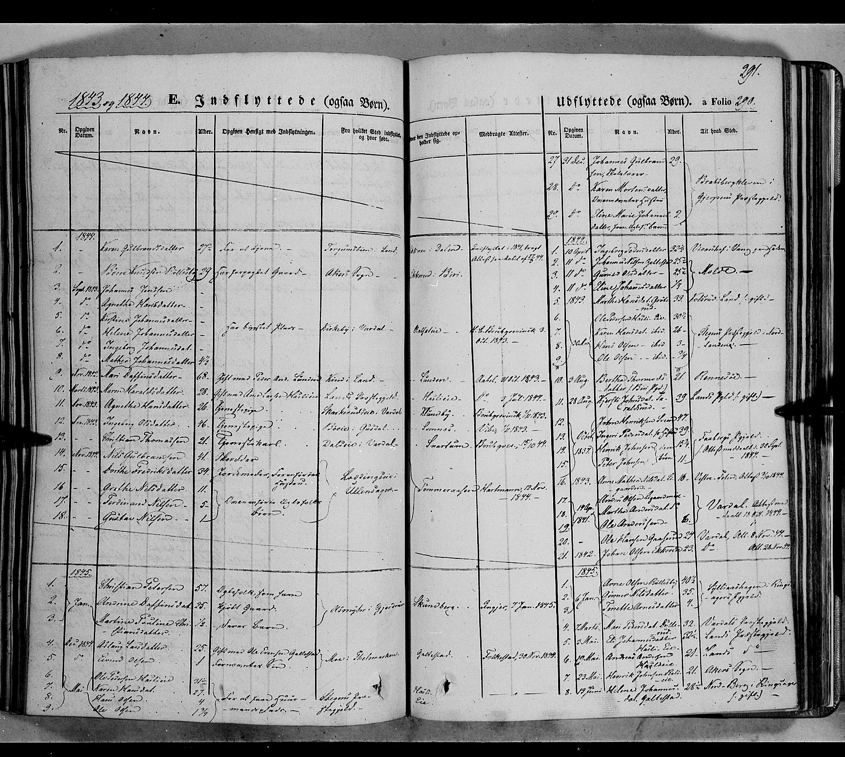 Biri prestekontor, AV/SAH-PREST-096/H/Ha/Haa/L0005: Ministerialbok nr. 5, 1843-1854, s. 291