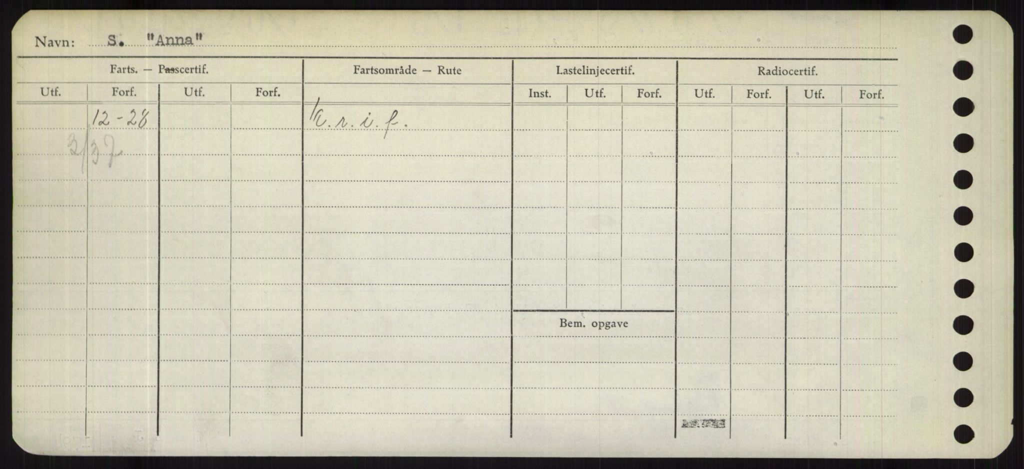 Sjøfartsdirektoratet med forløpere, Skipsmålingen, RA/S-1627/H/Hd/L0001: Fartøy, A-Anv, s. 670