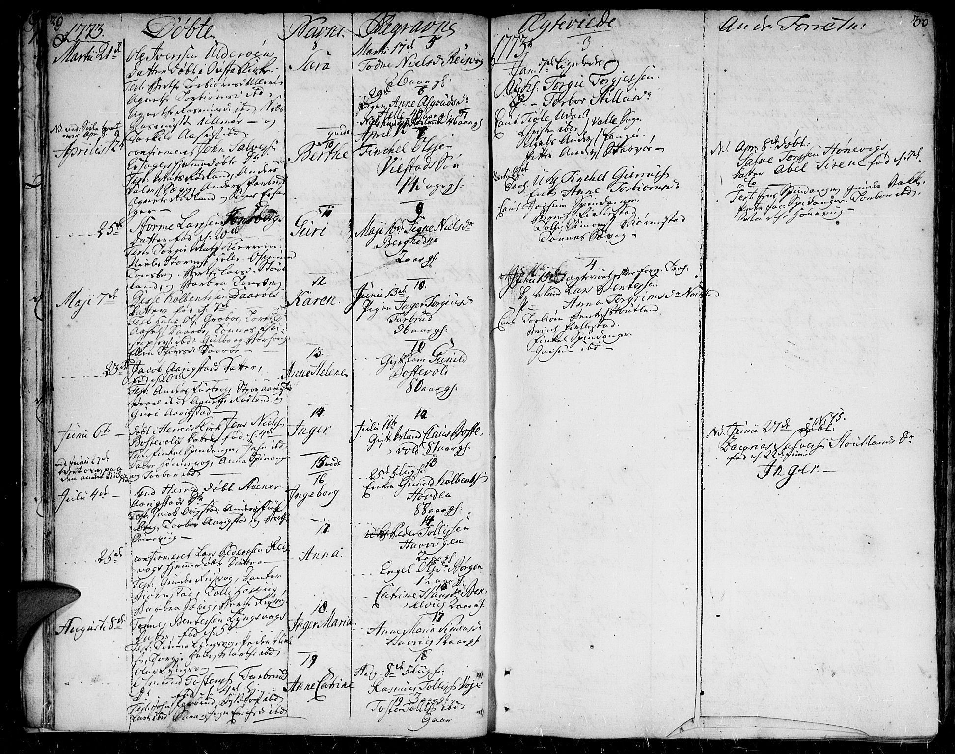 Herad sokneprestkontor, SAK/1111-0018/F/Fa/Faa/L0001: Ministerialbok nr. A 1 /2, 1768-1797, s. 29-30