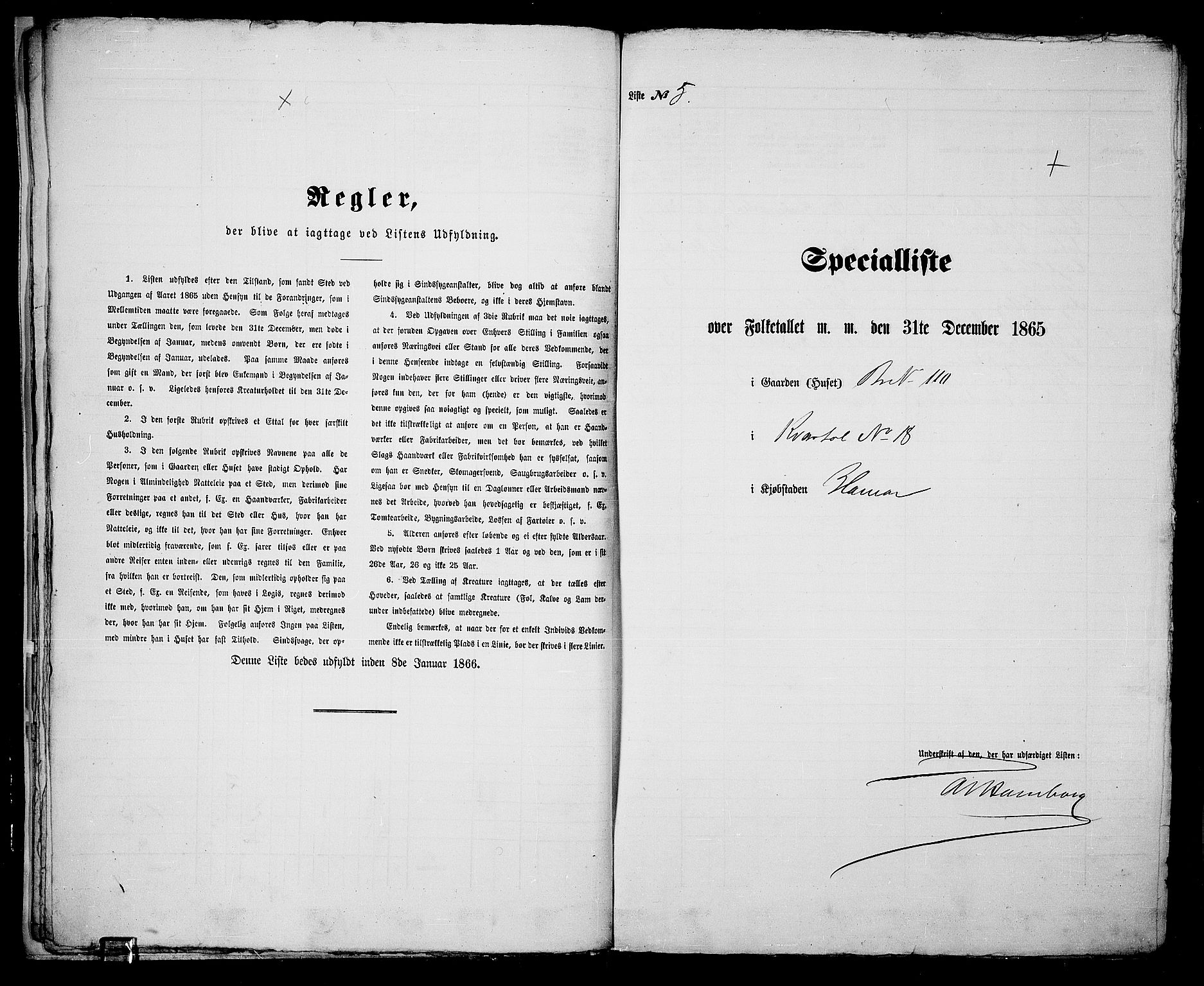 RA, Folketelling 1865 for 0401B Vang prestegjeld, Hamar kjøpstad, 1865, s. 17