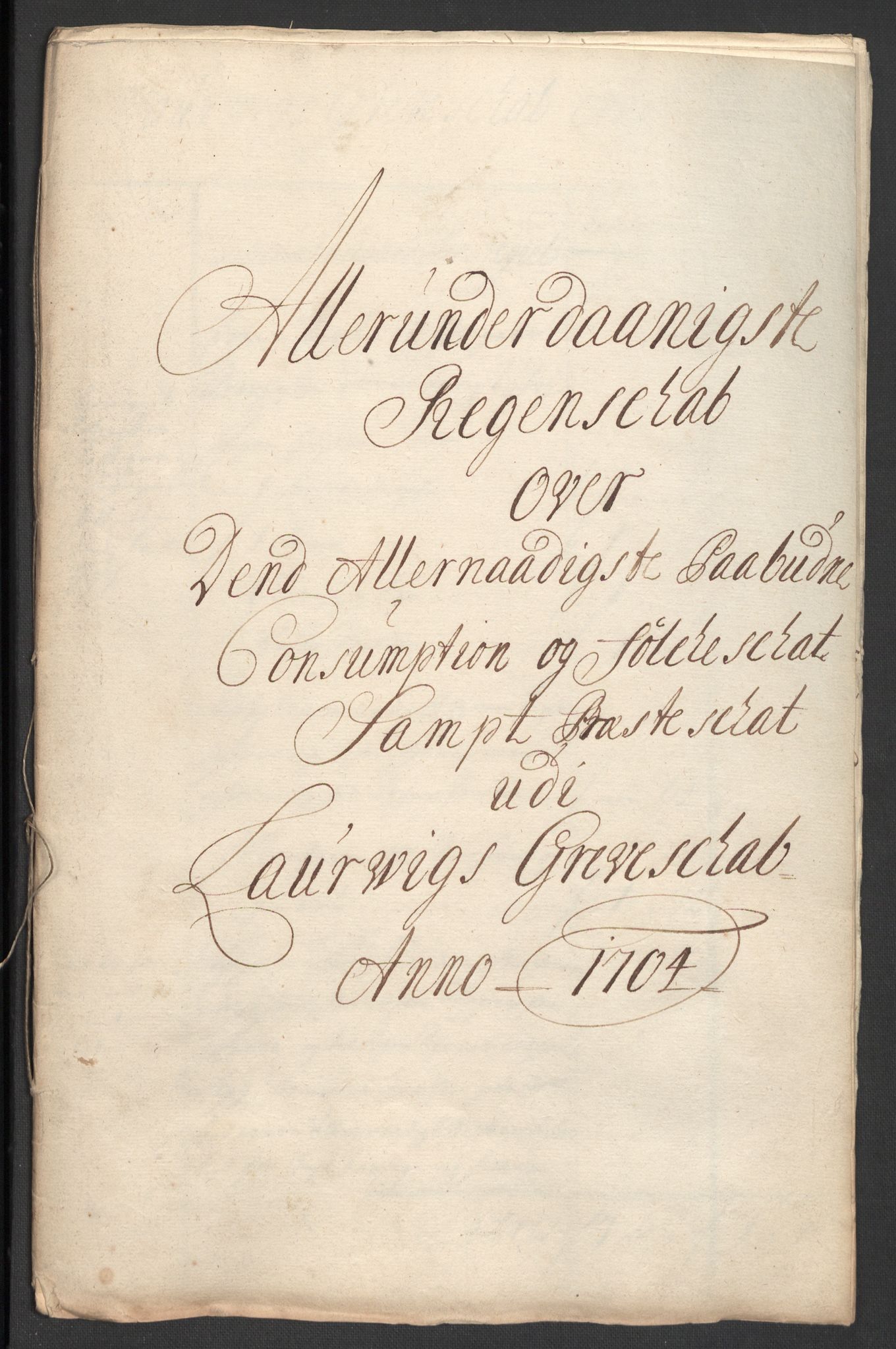 Rentekammeret inntil 1814, Reviderte regnskaper, Fogderegnskap, RA/EA-4092/R33/L1978: Fogderegnskap Larvik grevskap, 1704-1705, s. 149