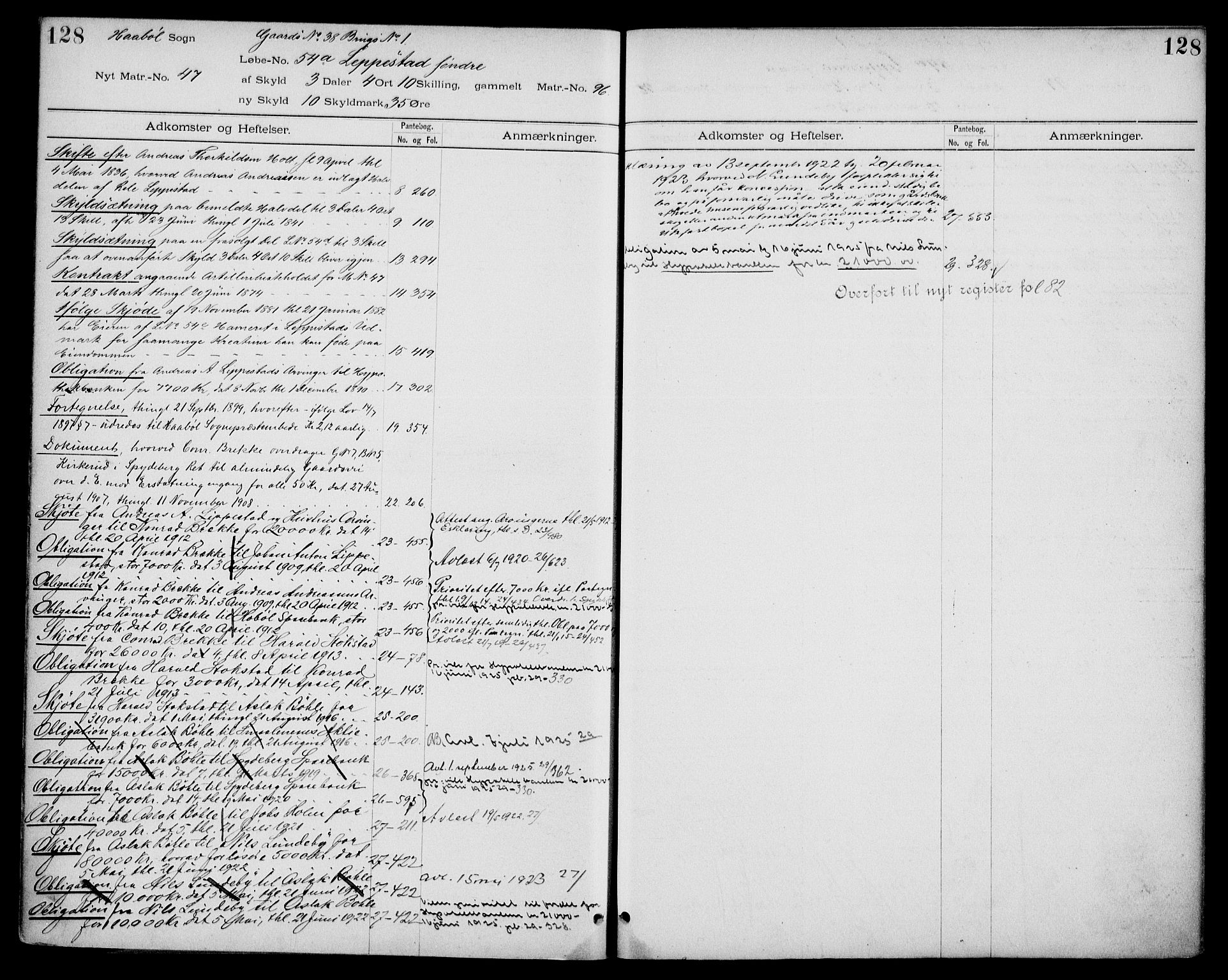 Moss sorenskriveri, SAO/A-10168: Panteregister nr. IV 8a, 1733-1927, s. 128