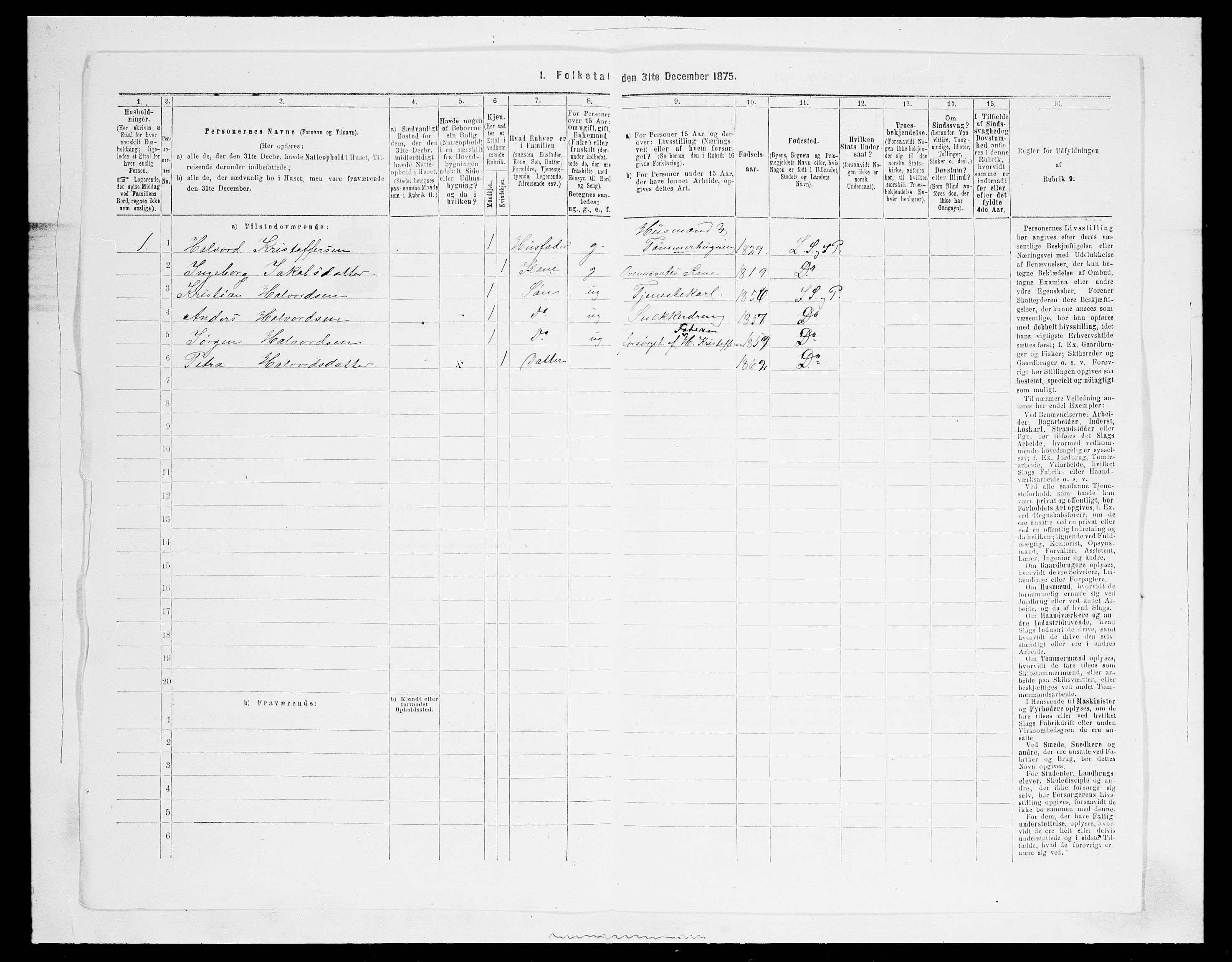 SAH, Folketelling 1875 for 0532P Jevnaker prestegjeld, 1875, s. 1848