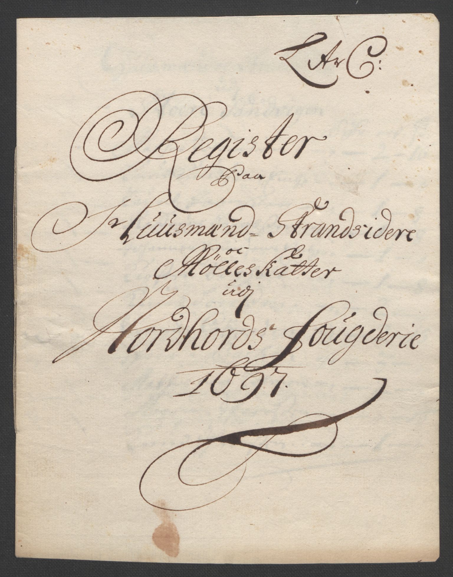 Rentekammeret inntil 1814, Reviderte regnskaper, Fogderegnskap, RA/EA-4092/R51/L3183: Fogderegnskap Nordhordland og Voss, 1695-1697, s. 434
