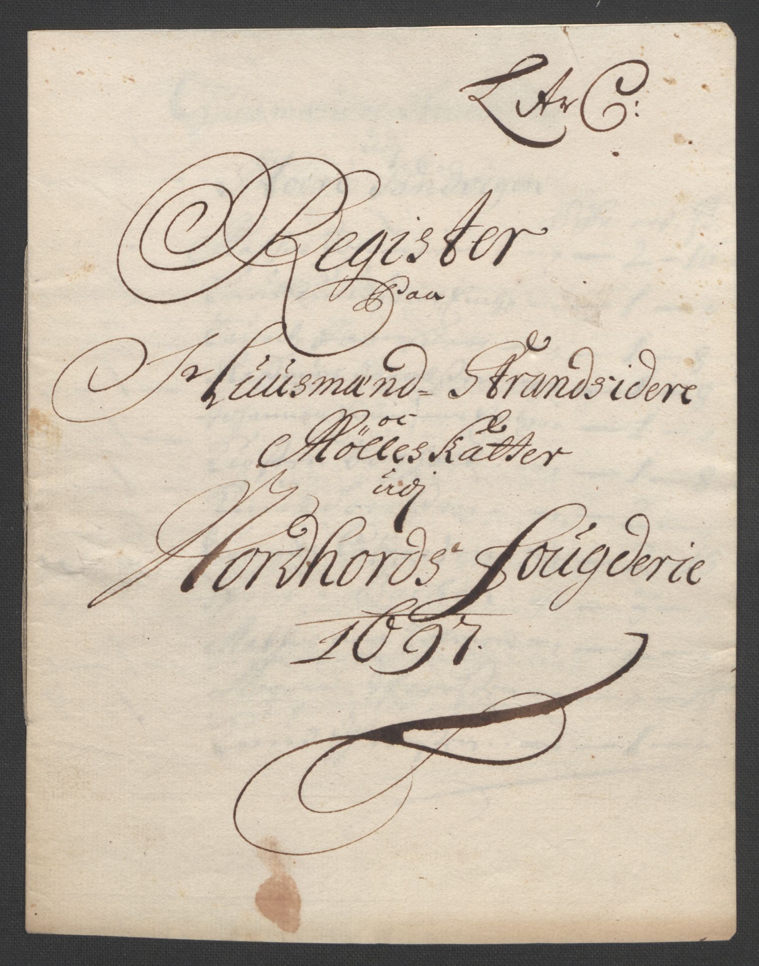 Rentekammeret inntil 1814, Reviderte regnskaper, Fogderegnskap, AV/RA-EA-4092/R51/L3183: Fogderegnskap Nordhordland og Voss, 1695-1697, s. 434