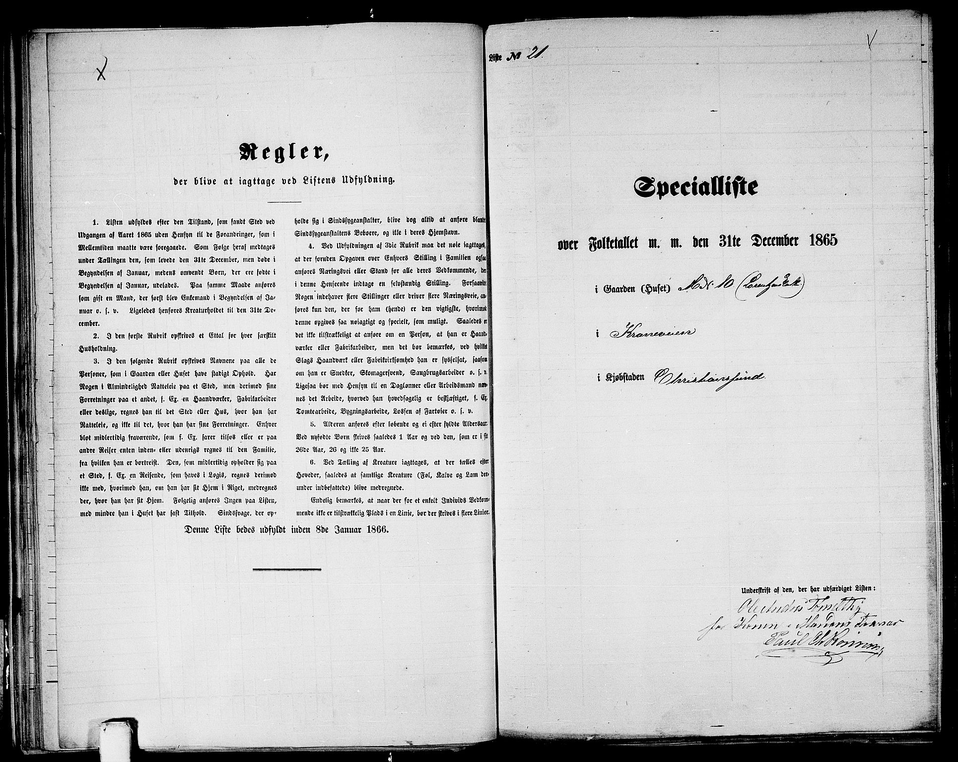 RA, Folketelling 1865 for 1503B Kristiansund prestegjeld, Kristiansund kjøpstad, 1865, s. 50