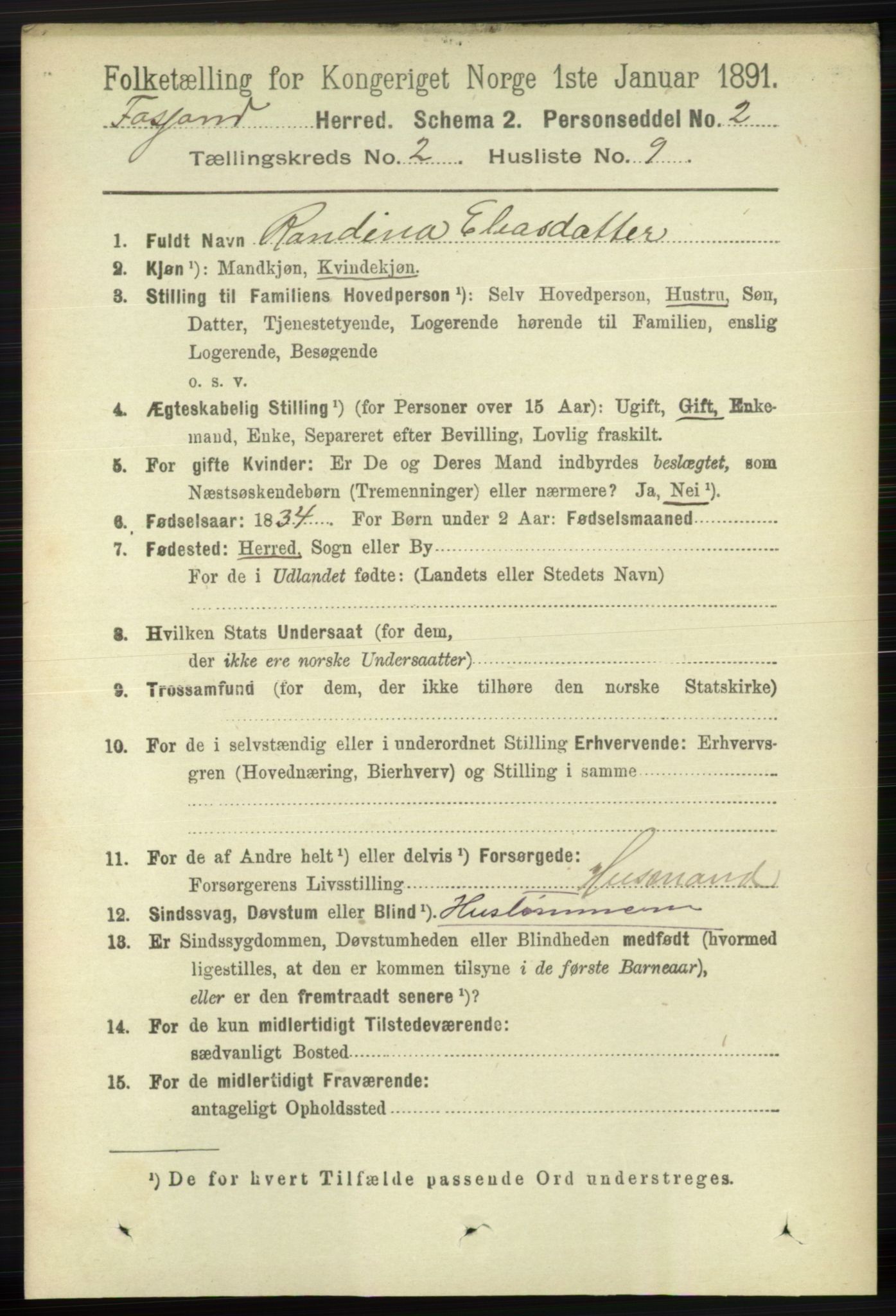 RA, Folketelling 1891 for 1129 Forsand herred, 1891, s. 244