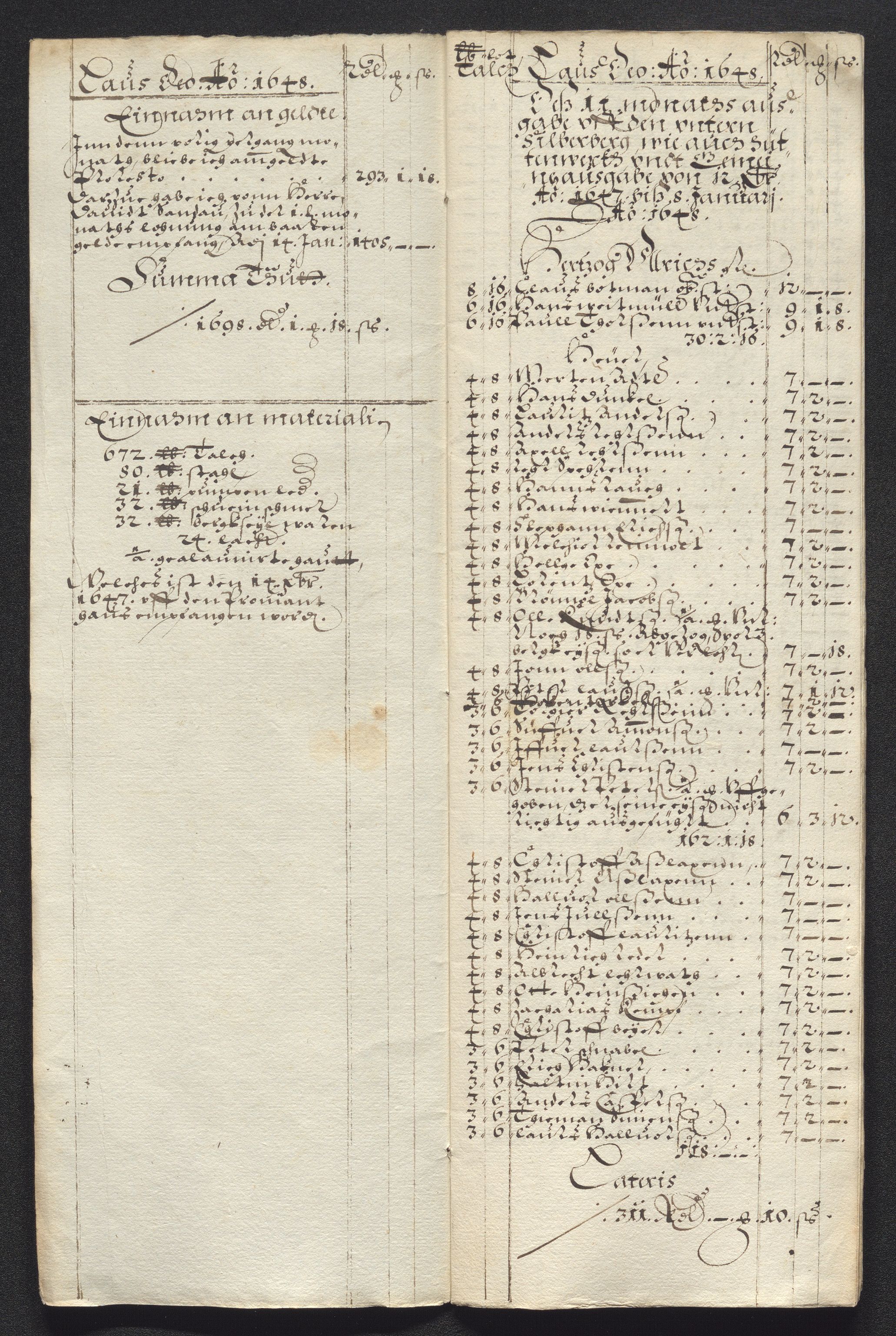 Kongsberg Sølvverk 1623-1816, SAKO/EA-3135/001/D/Dc/Dcd/L0022: Utgiftsregnskap for gruver m.m., 1647-1648, s. 863