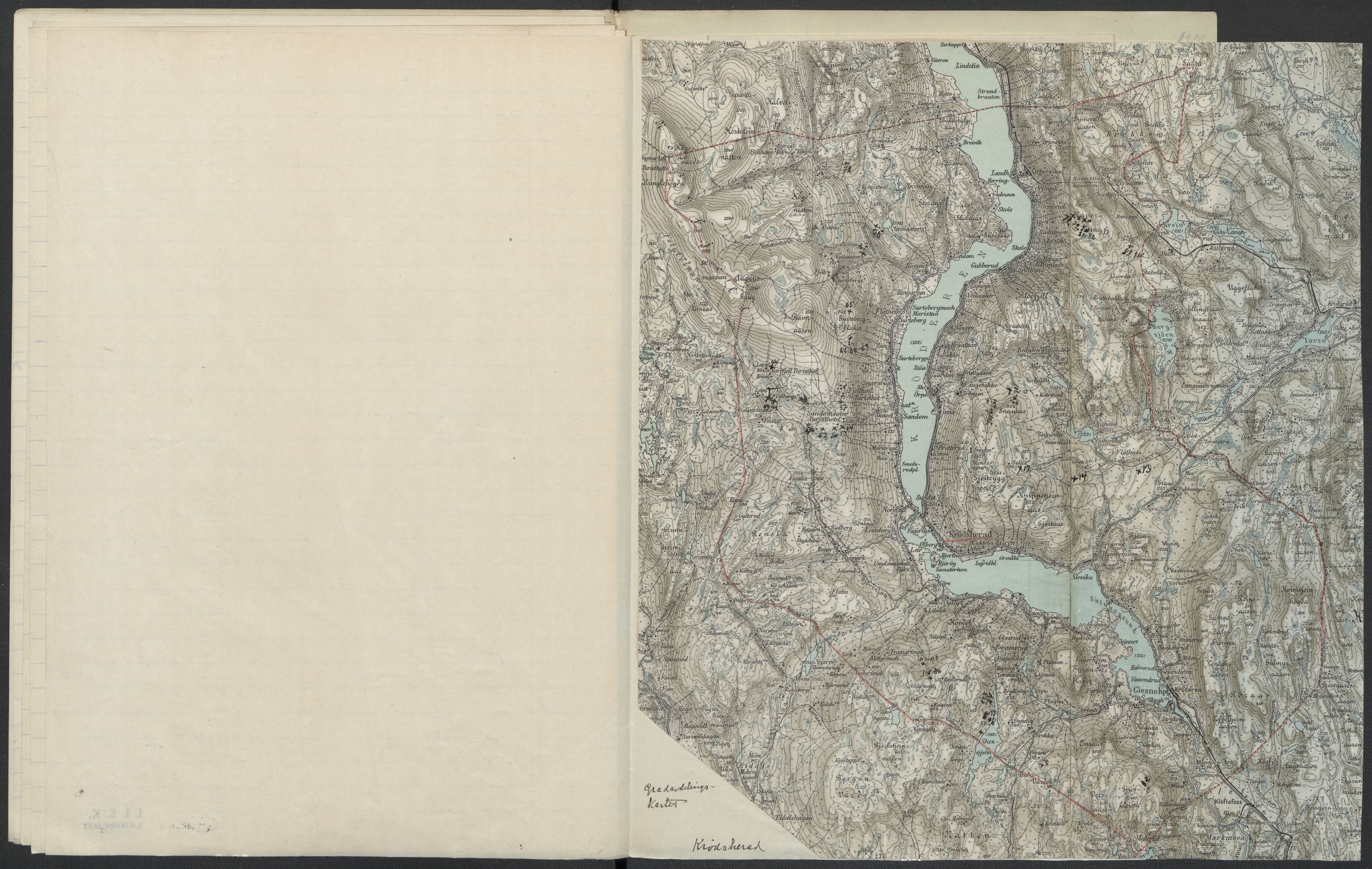 Instituttet for sammenlignende kulturforskning, AV/RA-PA-0424/F/Fc/L0006/0001: Eske B6: / Buskerud (perm XIII), 1934-1936