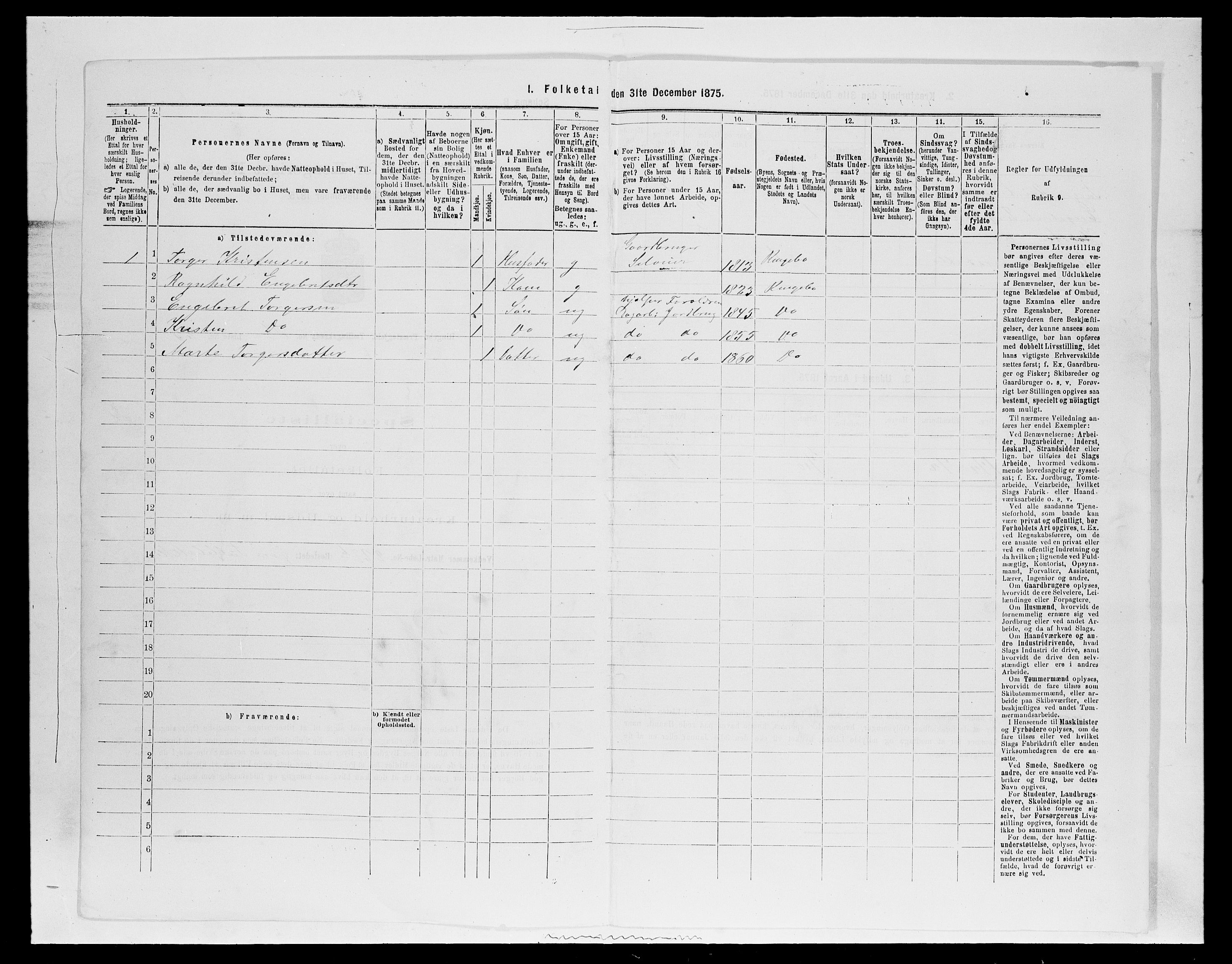 SAH, Folketelling 1875 for 0520P Ringebu prestegjeld, 1875, s. 1321