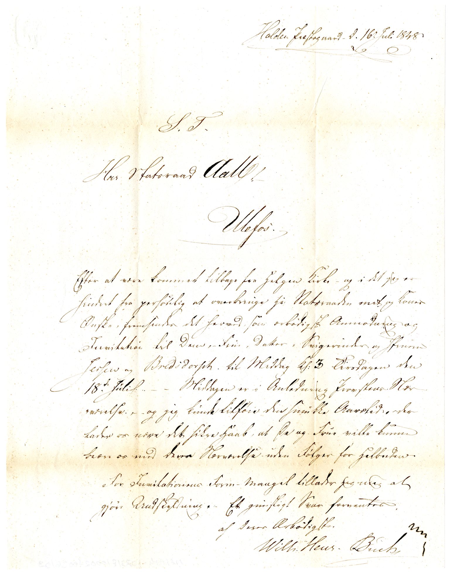Diderik Maria Aalls brevsamling, NF/Ark-1023/F/L0002: D.M. Aalls brevsamling. B - C, 1799-1889, s. 200