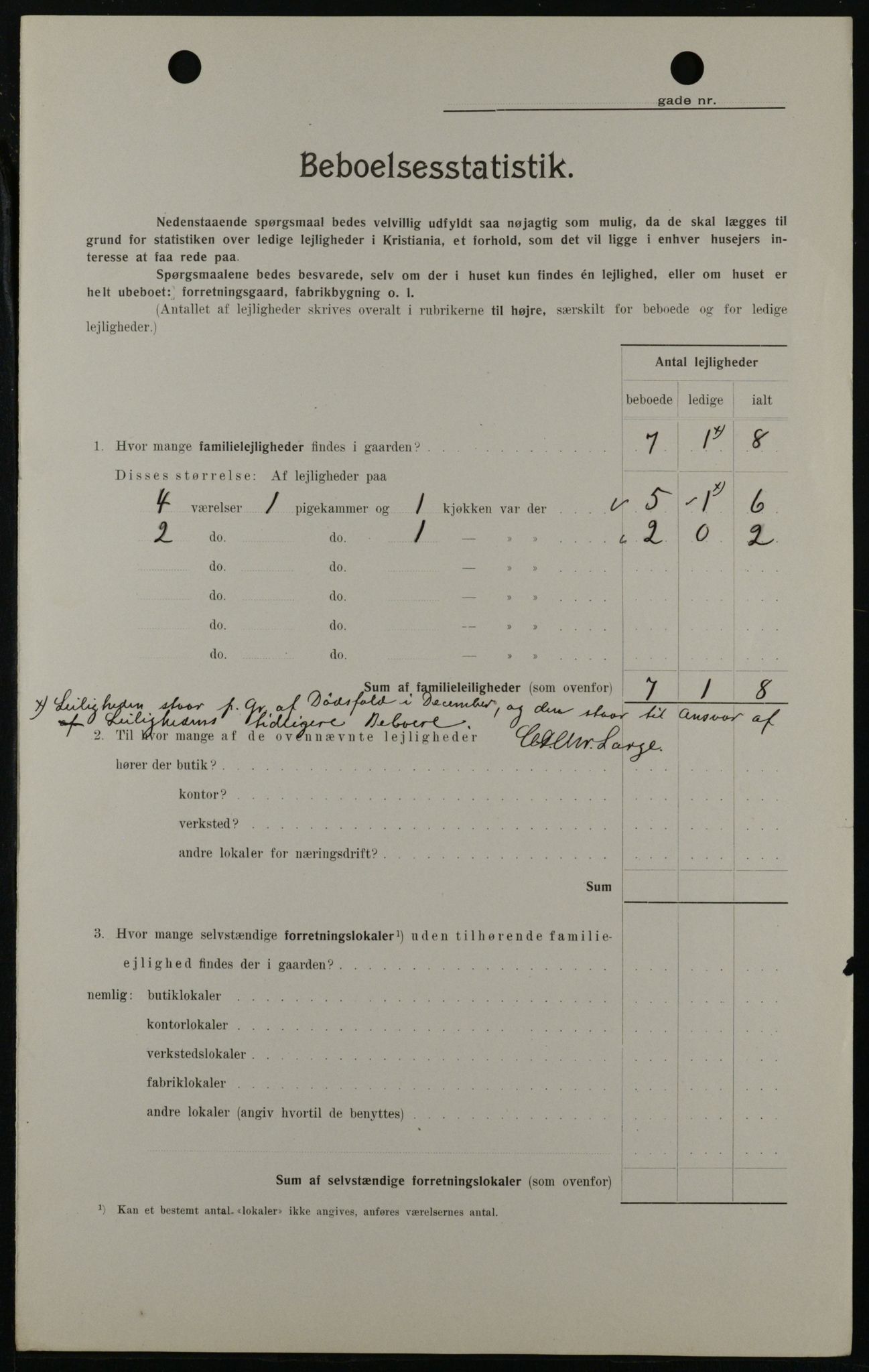 OBA, Kommunal folketelling 1.2.1908 for Kristiania kjøpstad, 1908, s. 50614
