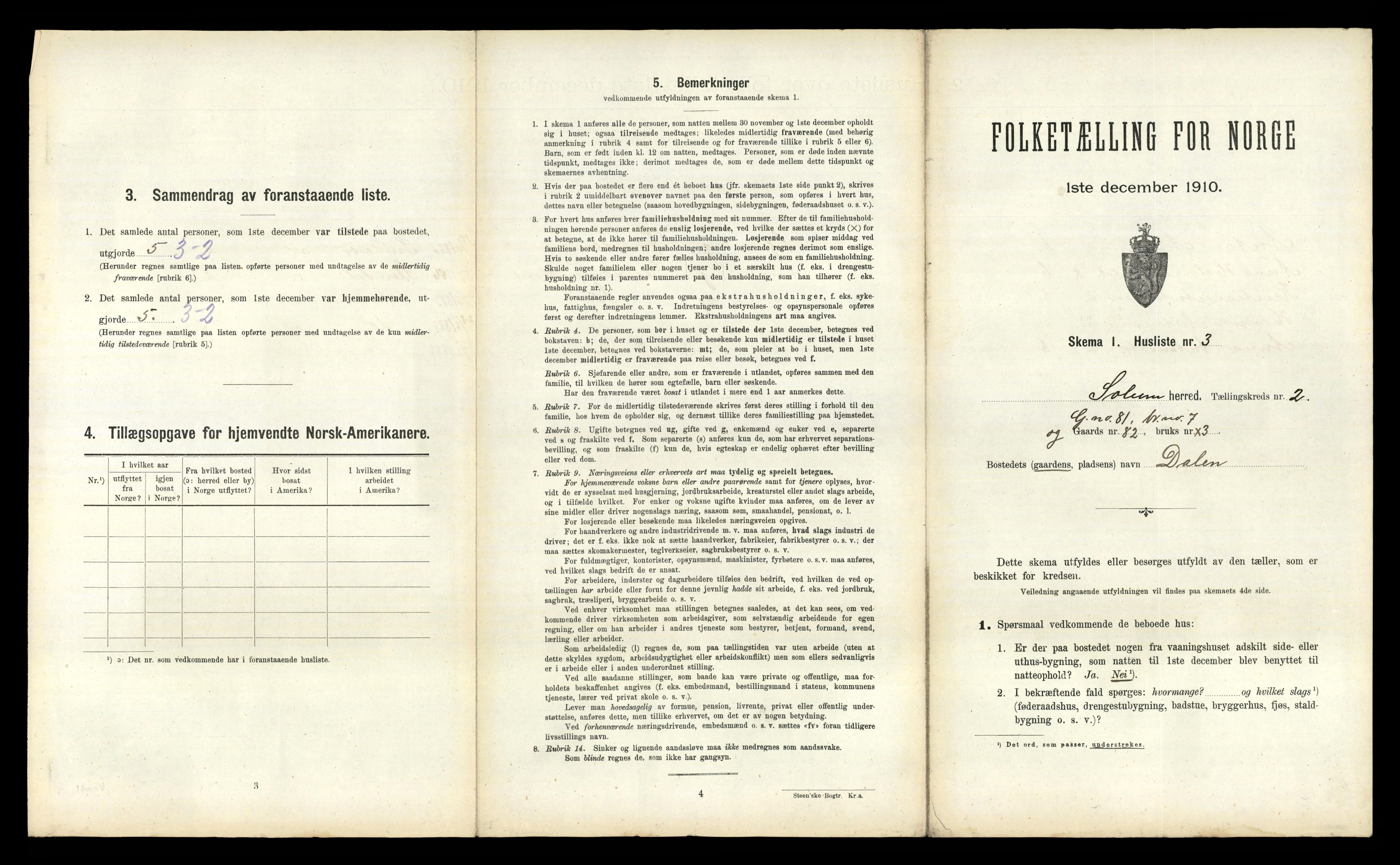 RA, Folketelling 1910 for 0818 Solum herred, 1910, s. 545