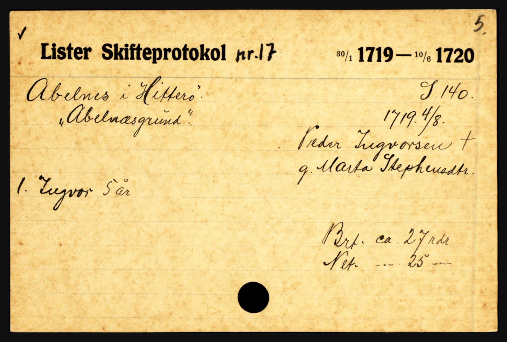 Lister sorenskriveri, AV/SAK-1221-0003/H, s. 5