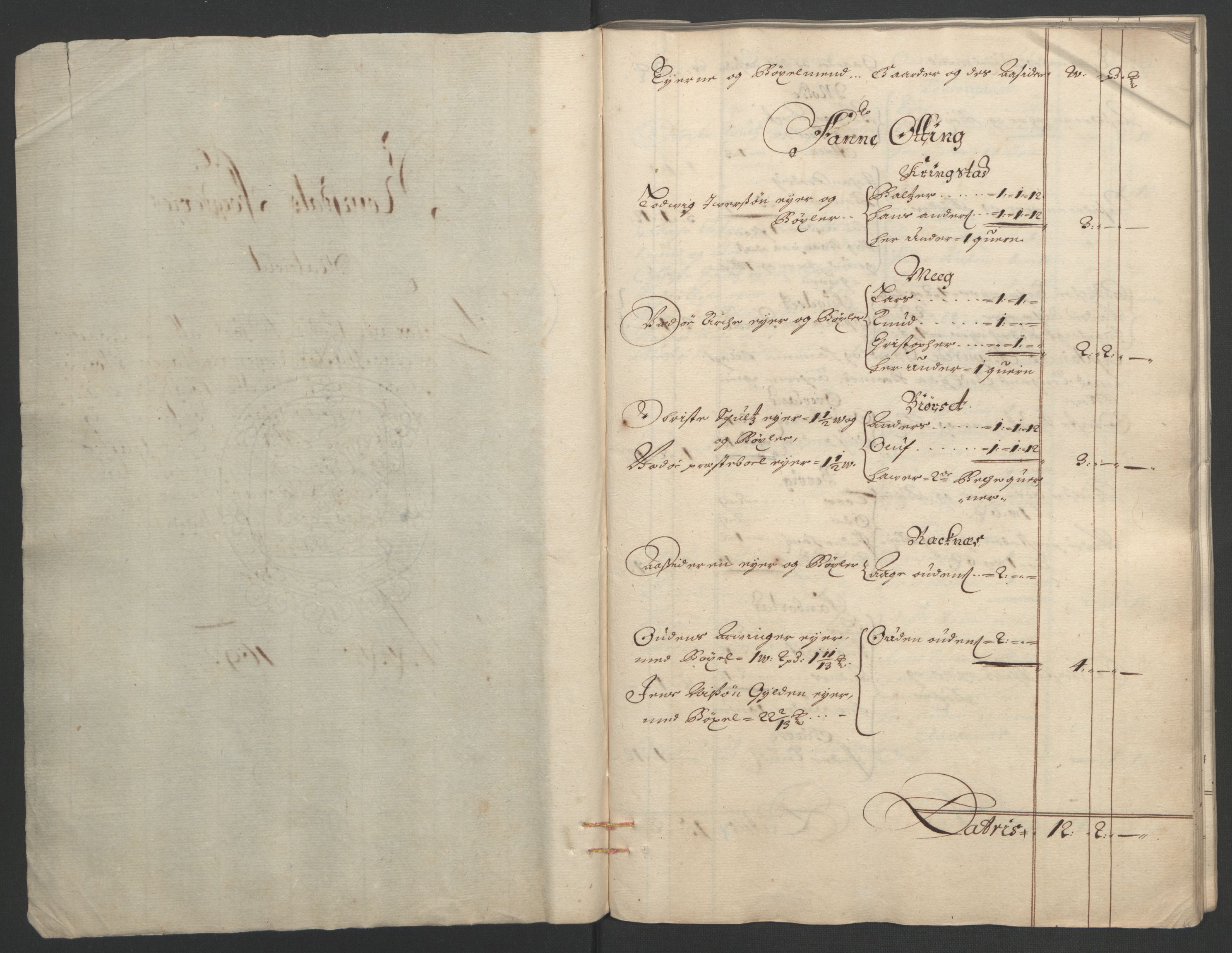 Rentekammeret inntil 1814, Reviderte regnskaper, Fogderegnskap, AV/RA-EA-4092/R55/L3651: Fogderegnskap Romsdal, 1693-1694, s. 10