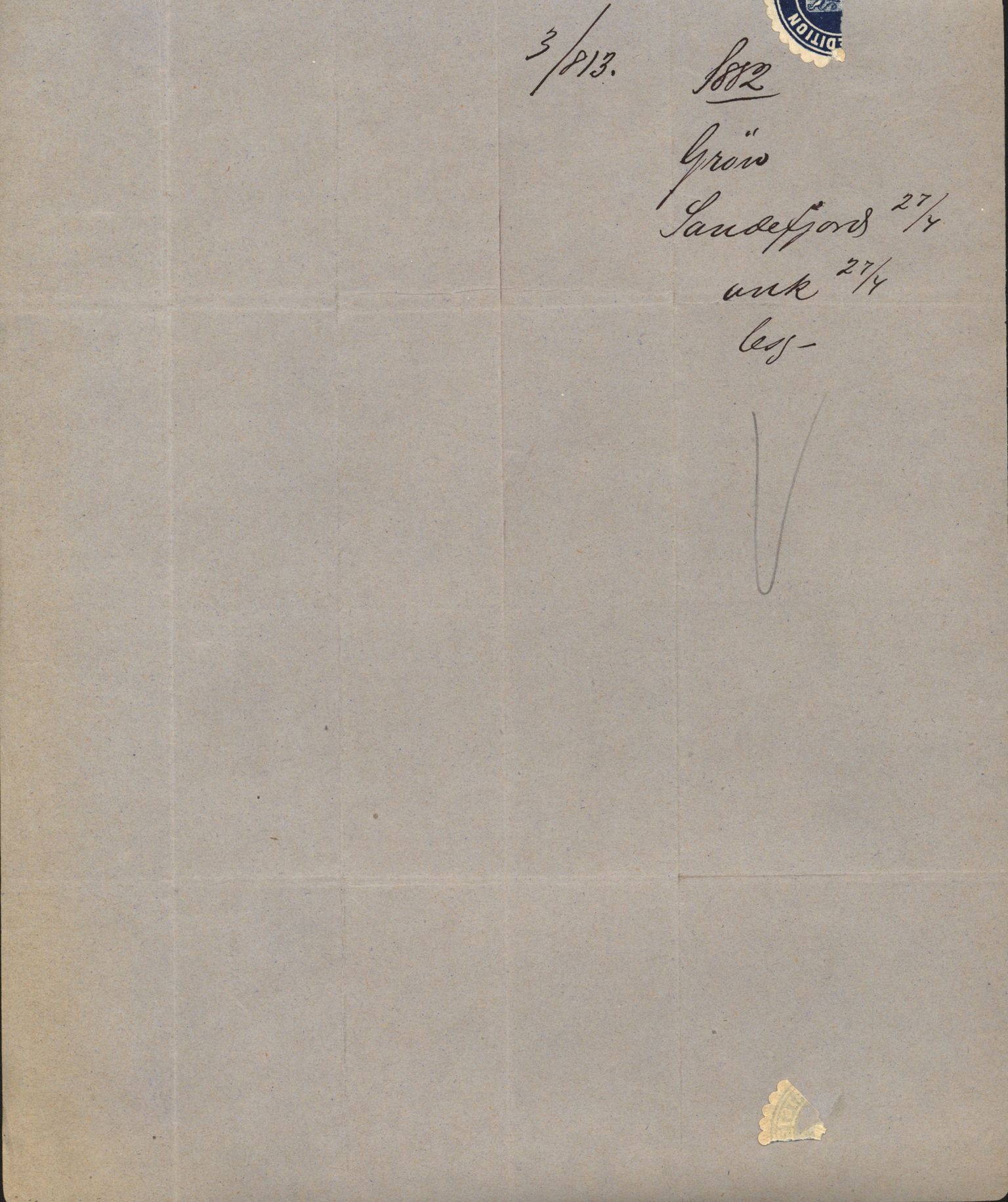 Pa 63 - Østlandske skibsassuranceforening, VEMU/A-1079/G/Ga/L0014/0011: Havaridokumenter / Agra, Anna, Jorsalfarer, Alfen, Uller, Solon, 1882, s. 102