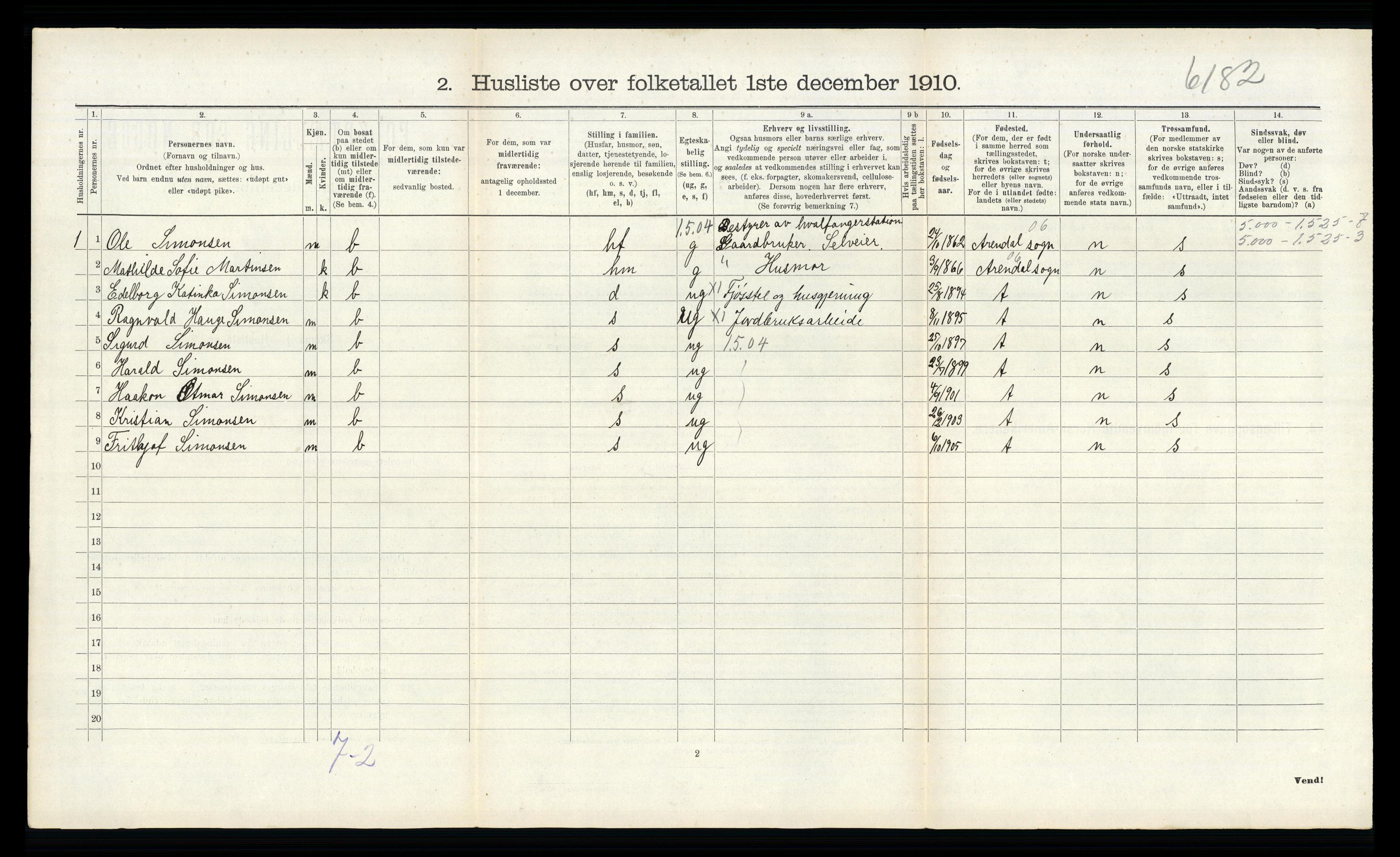 RA, Folketelling 1910 for 0721 Sem herred, 1910, s. 239