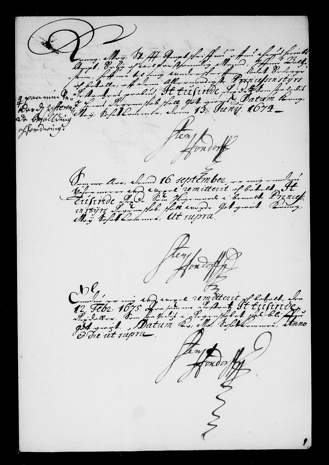 Rentekammeret inntil 1814, Reviderte regnskaper, Stiftamtstueregnskaper, Trondheim stiftamt og Nordland amt, AV/RA-EA-6044/R/Rd/L0034: Trondheim stiftamt, 1664-1671