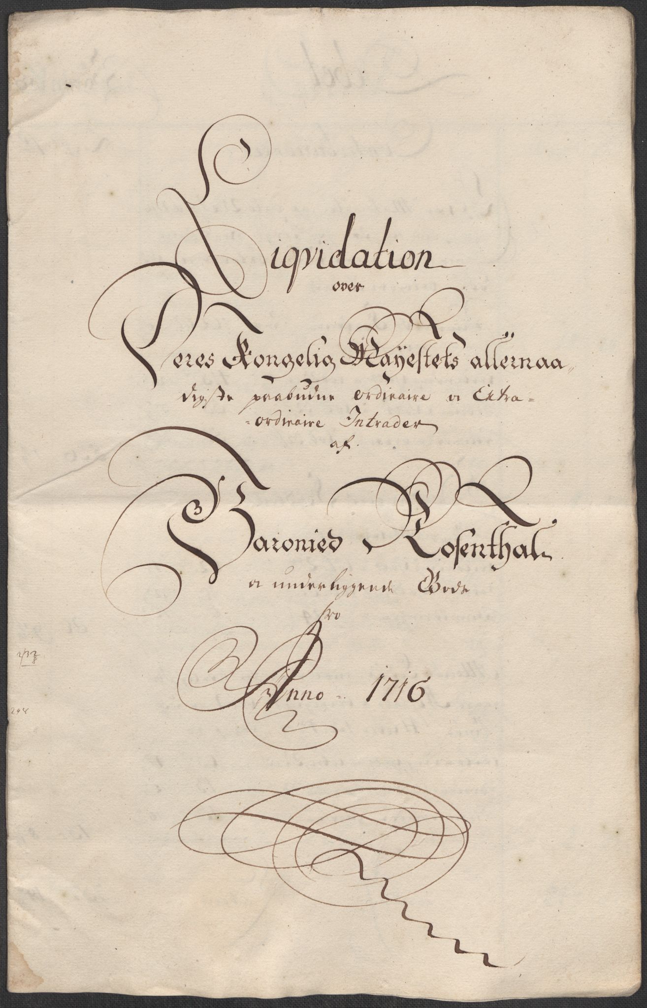 Rentekammeret inntil 1814, Reviderte regnskaper, Fogderegnskap, AV/RA-EA-4092/R49/L3139: Fogderegnskap Rosendal Baroni, 1715-1717, s. 173