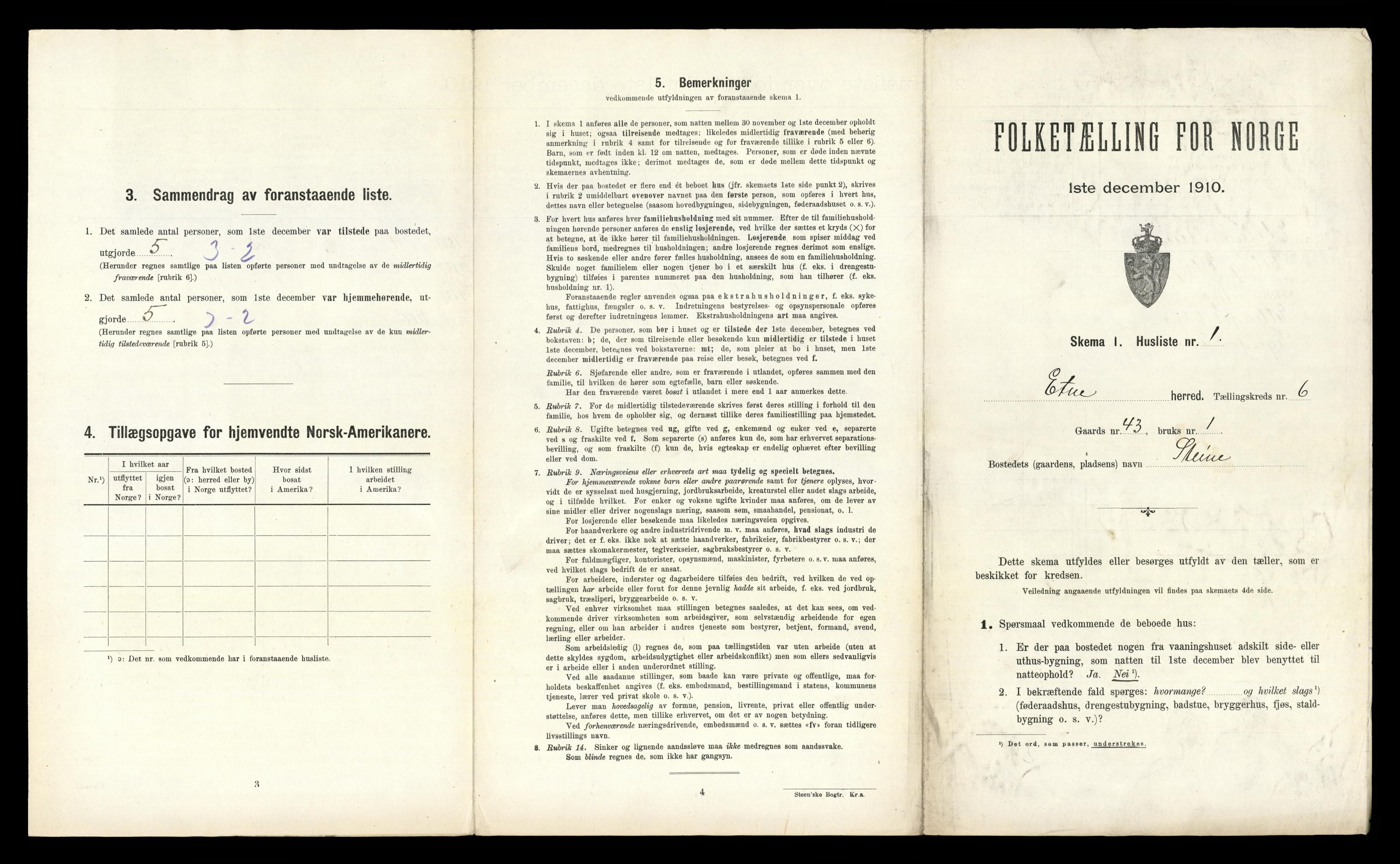 RA, Folketelling 1910 for 1211 Etne herred, 1910, s. 500
