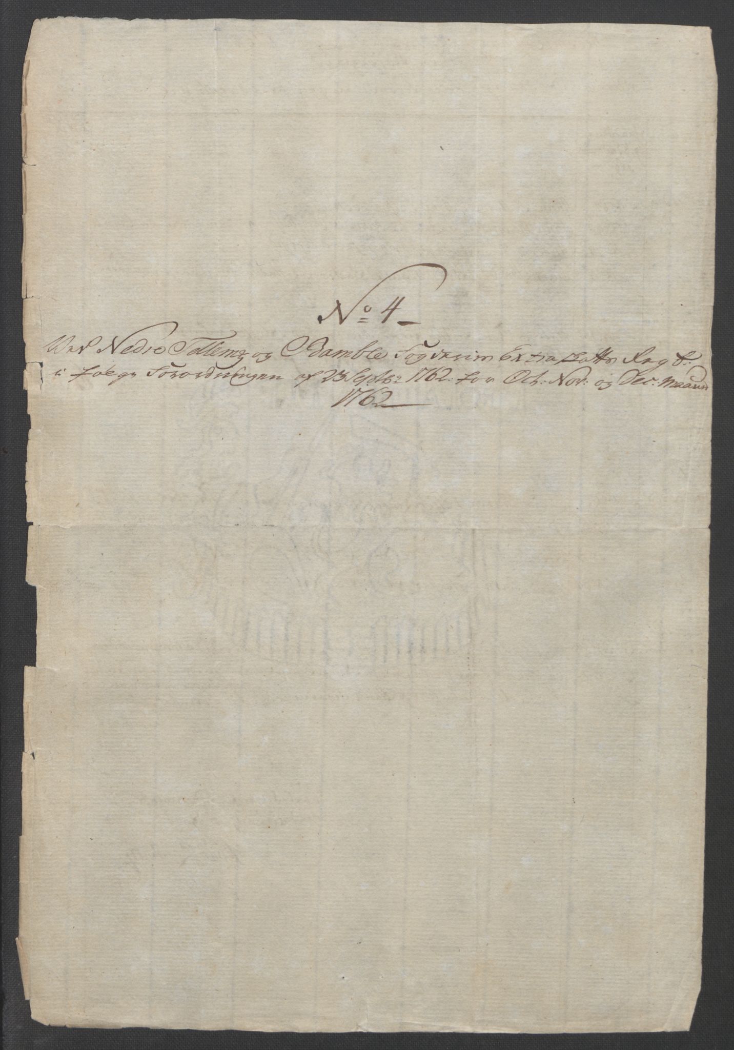 Rentekammeret inntil 1814, Reviderte regnskaper, Fogderegnskap, AV/RA-EA-4092/R37/L2239: Ekstraskatten Nedre Telemark og Bamble, 1762-1763, s. 42