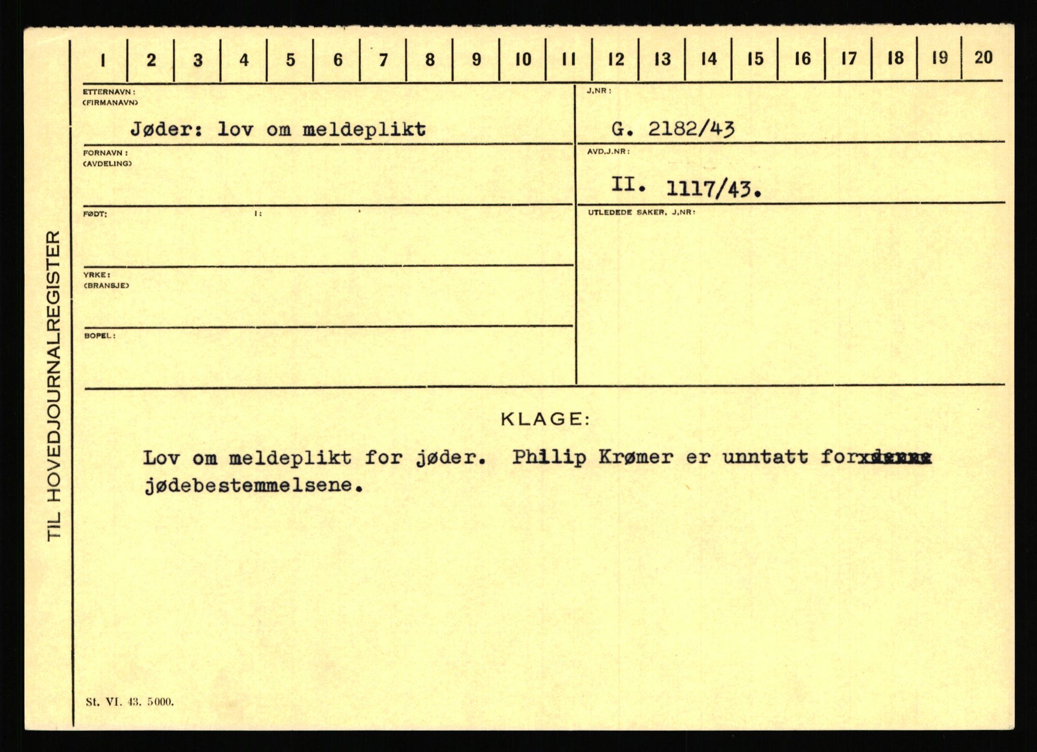 Statspolitiet - Hovedkontoret / Osloavdelingen, AV/RA-S-1329/C/Ca/L0008: Johan(nes)sen - Knoph, 1943-1945, s. 2666