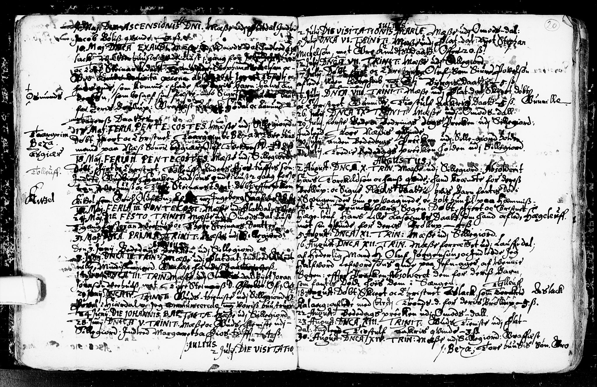 Seljord kirkebøker, SAKO/A-20/F/Fa/L0001: Ministerialbok nr. I 1, 1654-1686, s. 20