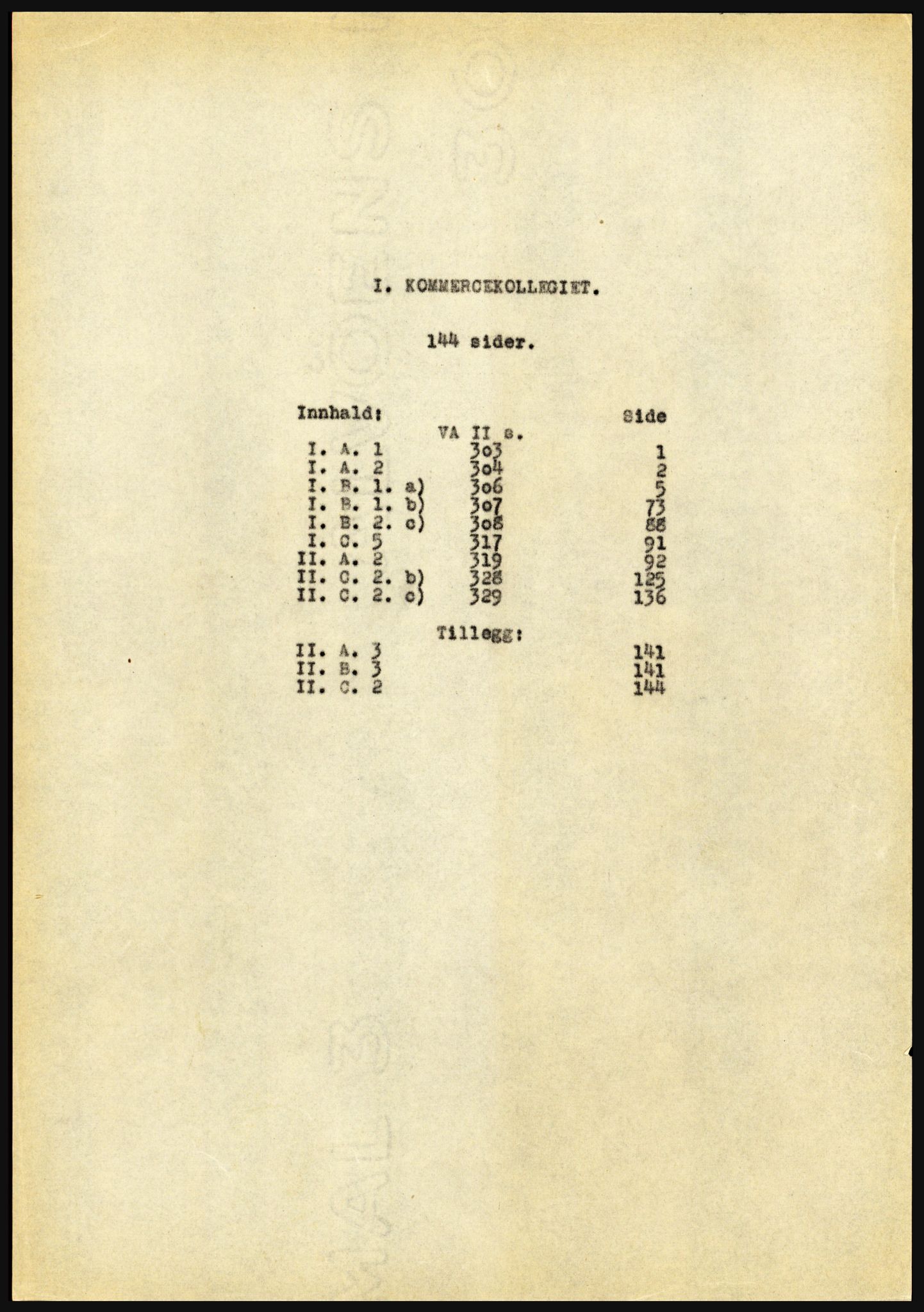 Riksarkivet, Seksjon for eldre arkiv og spesialsamlinger, AV/RA-EA-6797/H/Ha, 1953