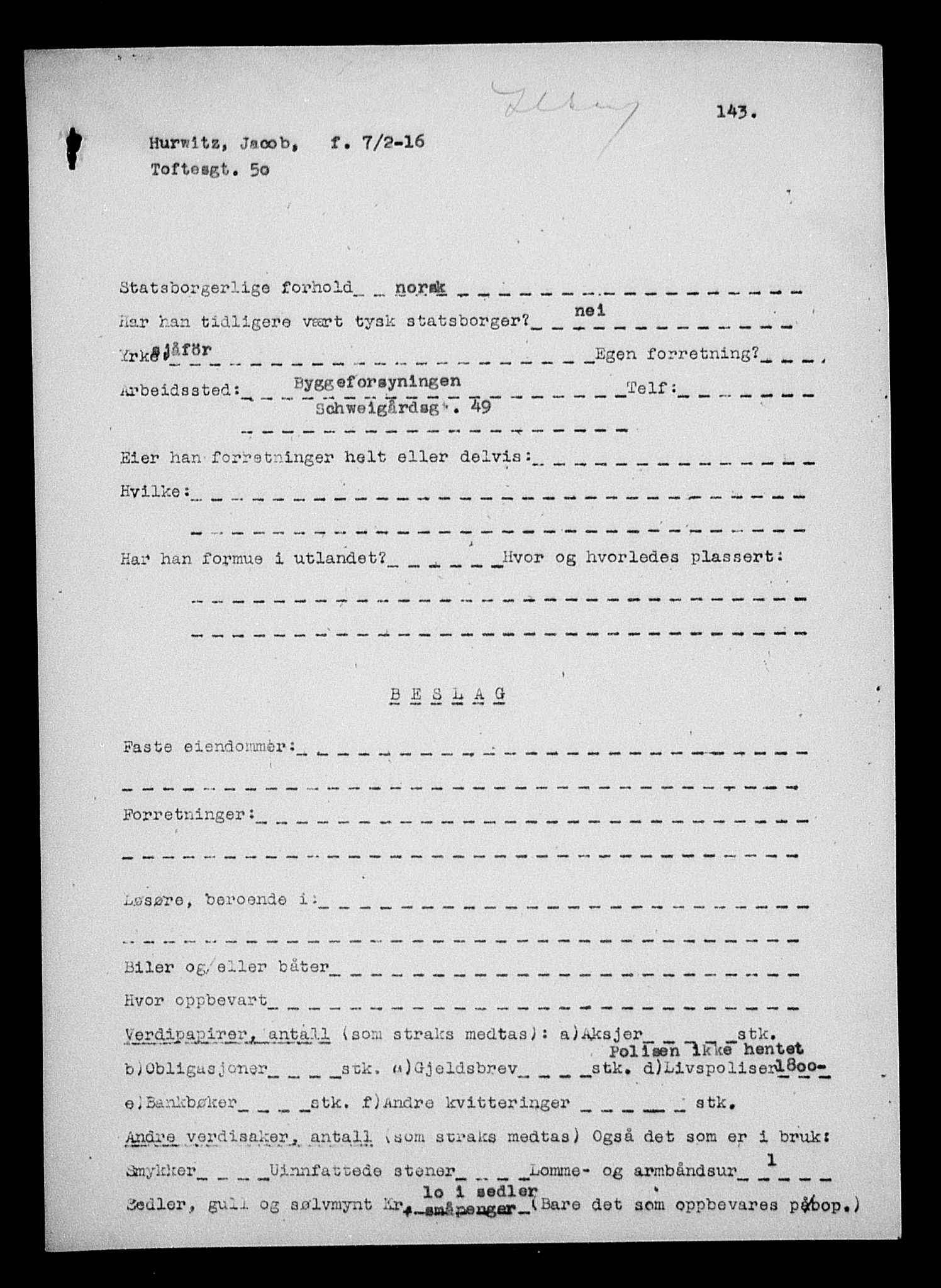 Justisdepartementet, Tilbakeføringskontoret for inndratte formuer, AV/RA-S-1564/H/Hc/Hcc/L0944: --, 1945-1947, s. 692