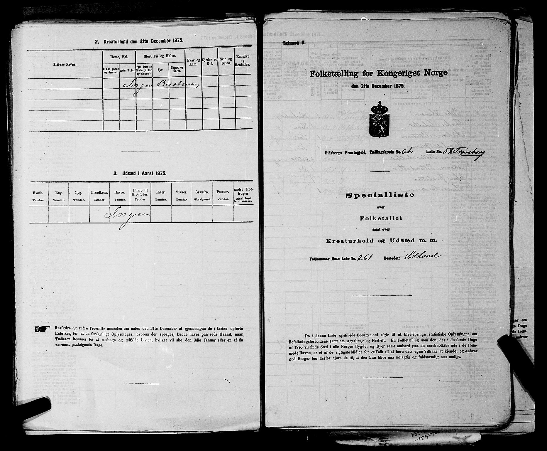 RA, Folketelling 1875 for 0125P Eidsberg prestegjeld, 1875, s. 1325