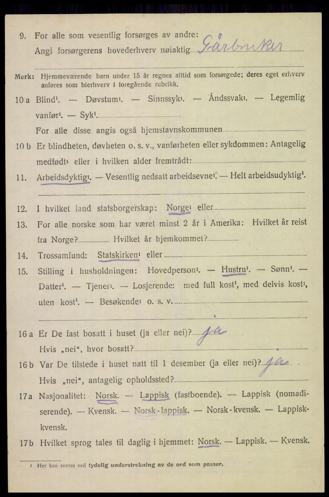 SAT, Folketelling 1920 for 1872 Dverberg herred, 1920, s. 6581