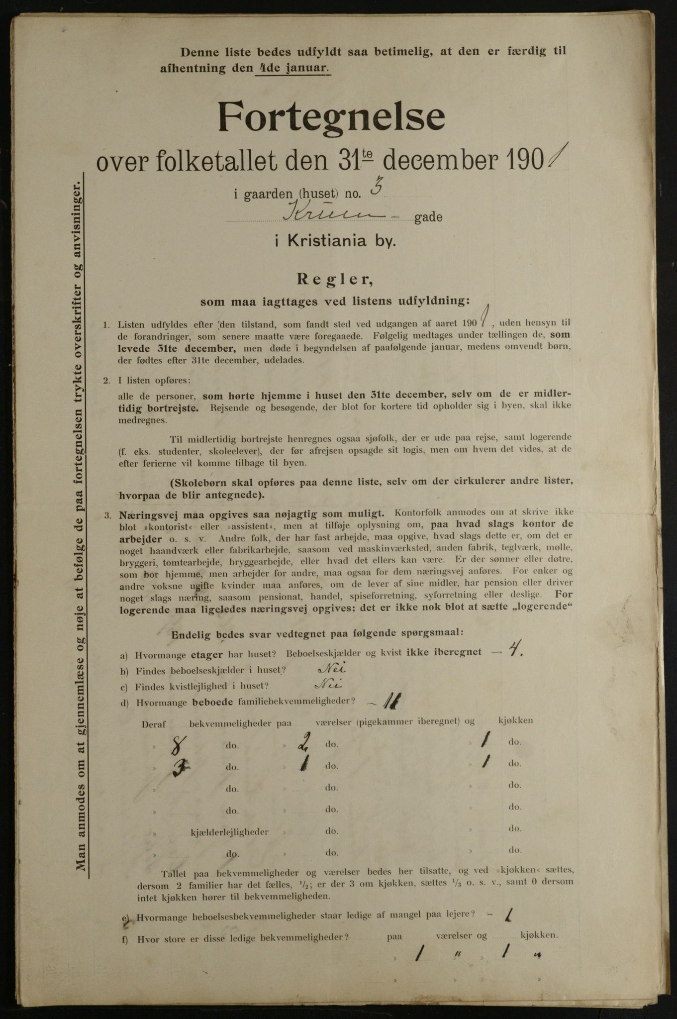 OBA, Kommunal folketelling 31.12.1901 for Kristiania kjøpstad, 1901, s. 8439