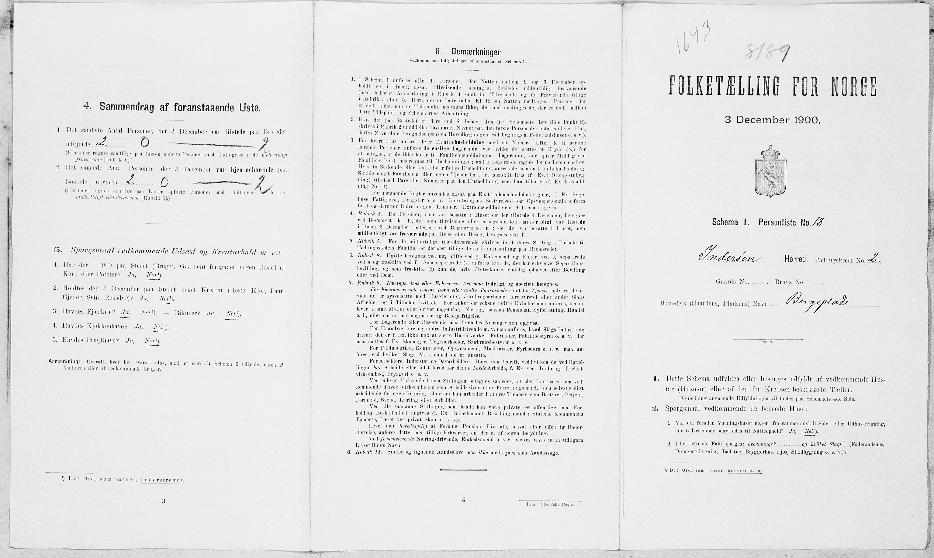 SAT, Folketelling 1900 for 1729 Inderøy herred, 1900, s. 40