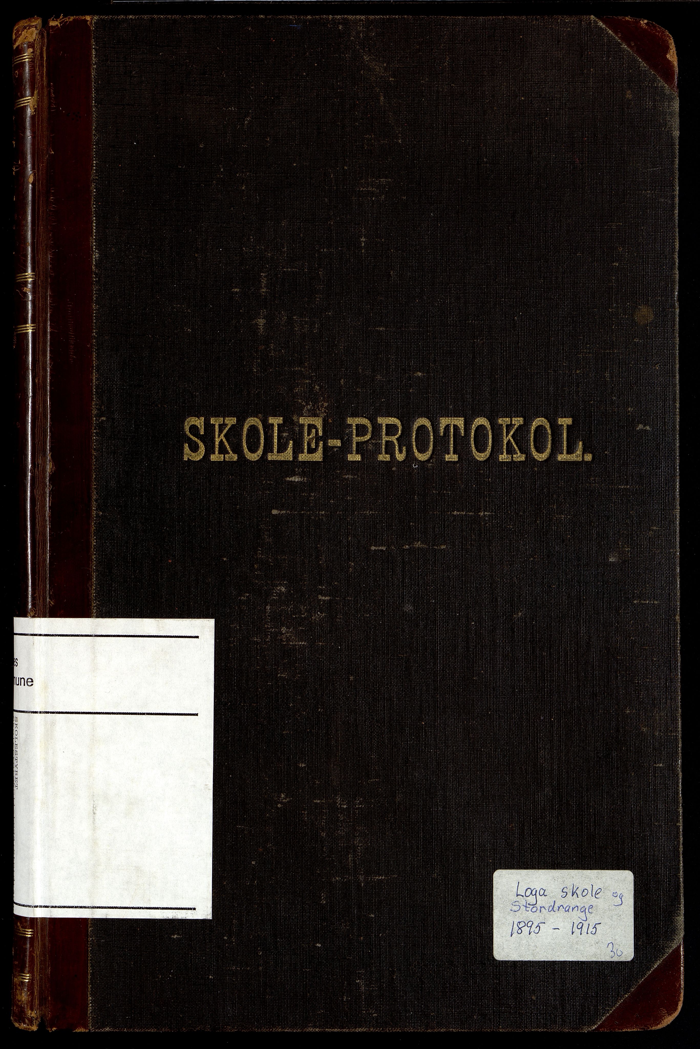 Nes kommune - Loga Skole, IKAV/1004NE552/H/L0001: Skoleprotokoll (d), 1895-1915