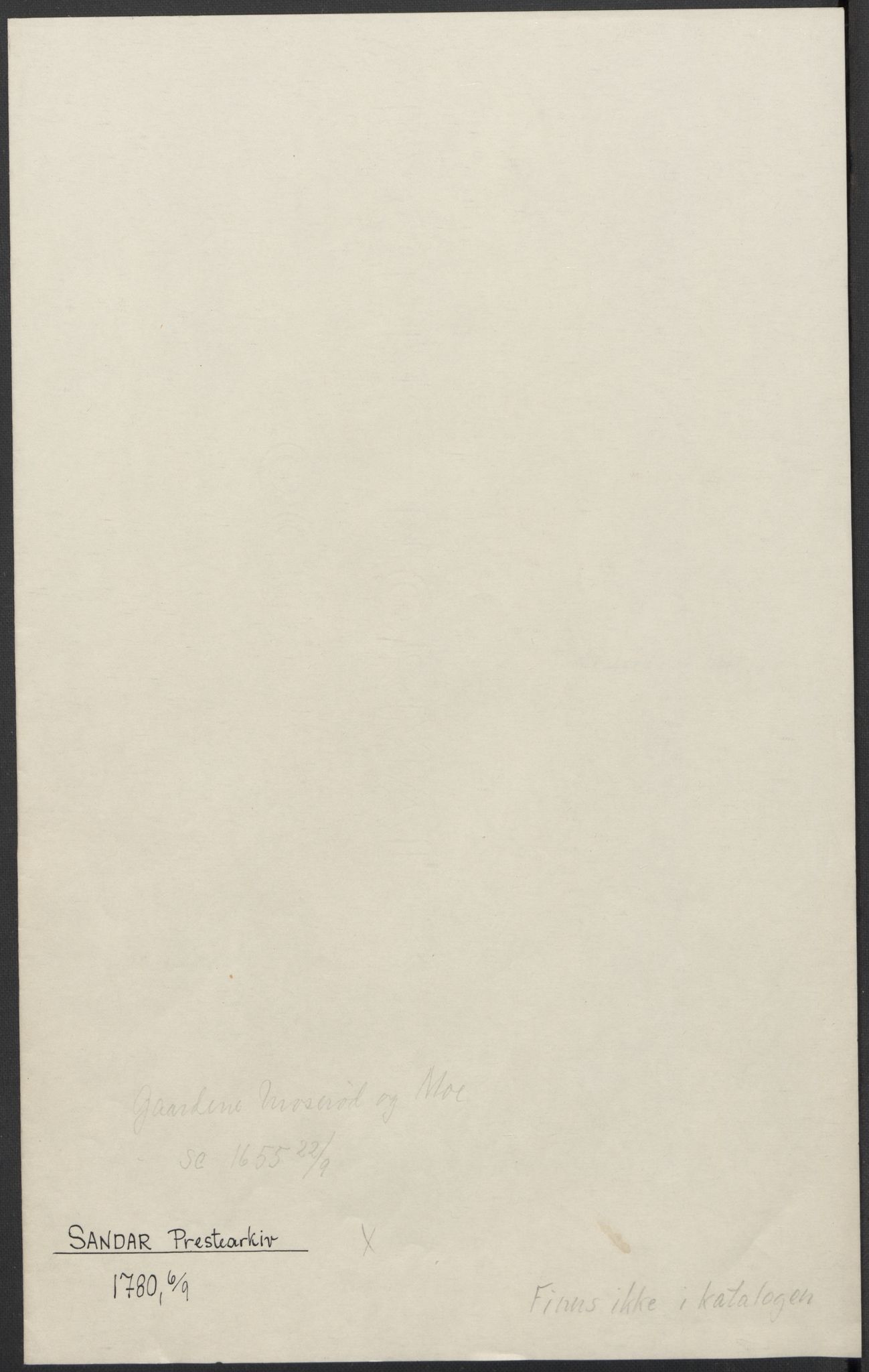 Riksarkivets diplomsamling, AV/RA-EA-5965/F15/L0023: Prestearkiv - Vestfold, 1582-1820, s. 242