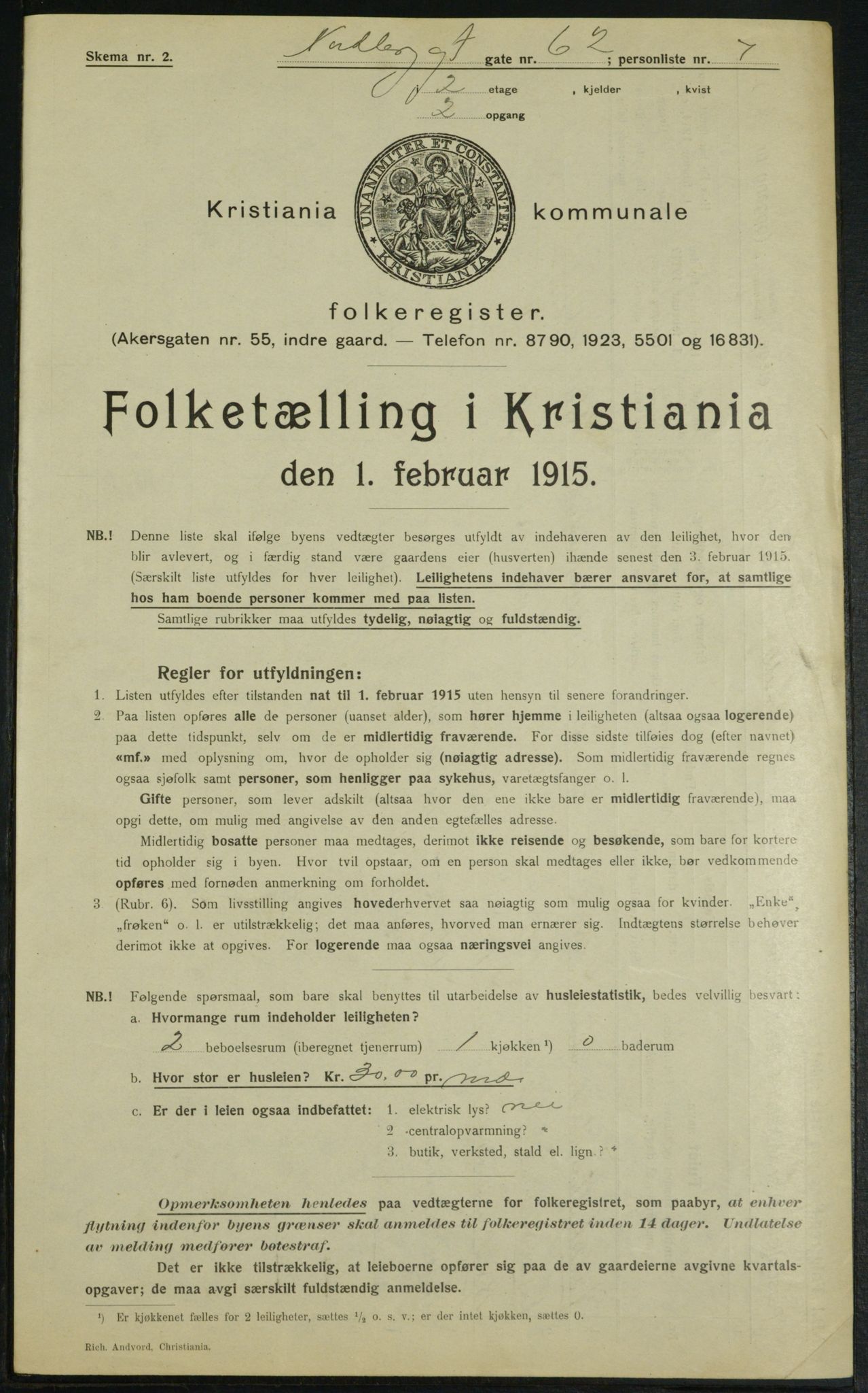 OBA, Kommunal folketelling 1.2.1915 for Kristiania, 1915, s. 71547