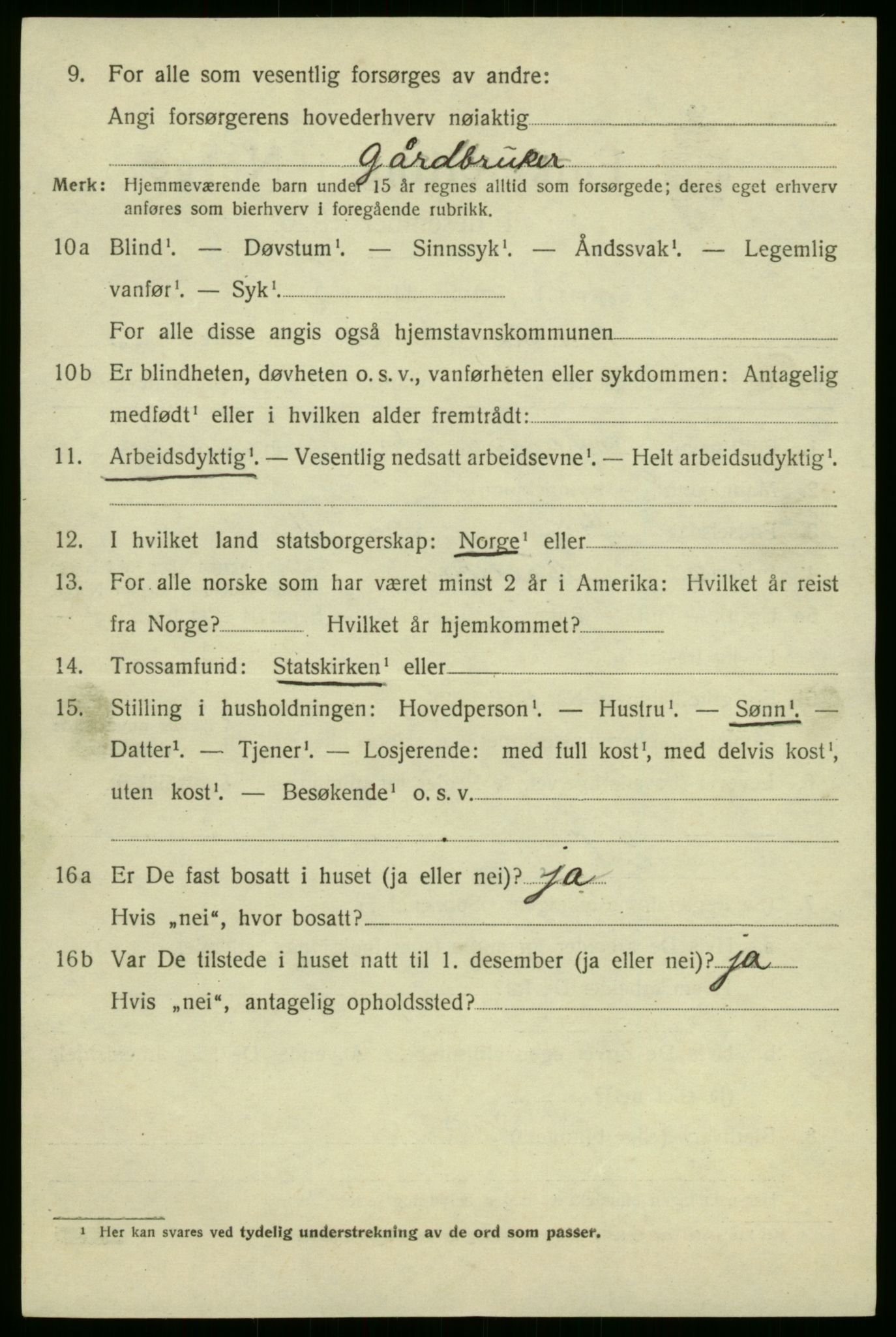 SAB, Folketelling 1920 for 1414 Brekke herred, 1920, s. 707